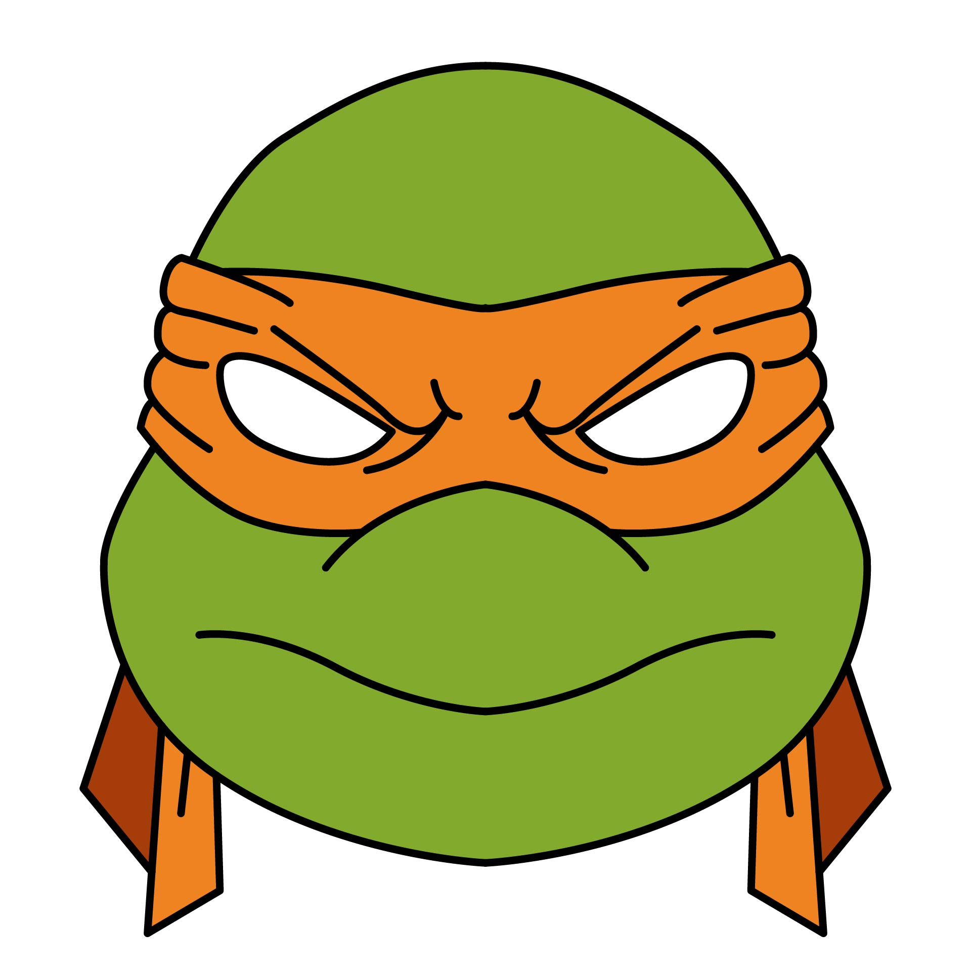 Ninja Turtle Template 12 Free PDF Printables Printablee