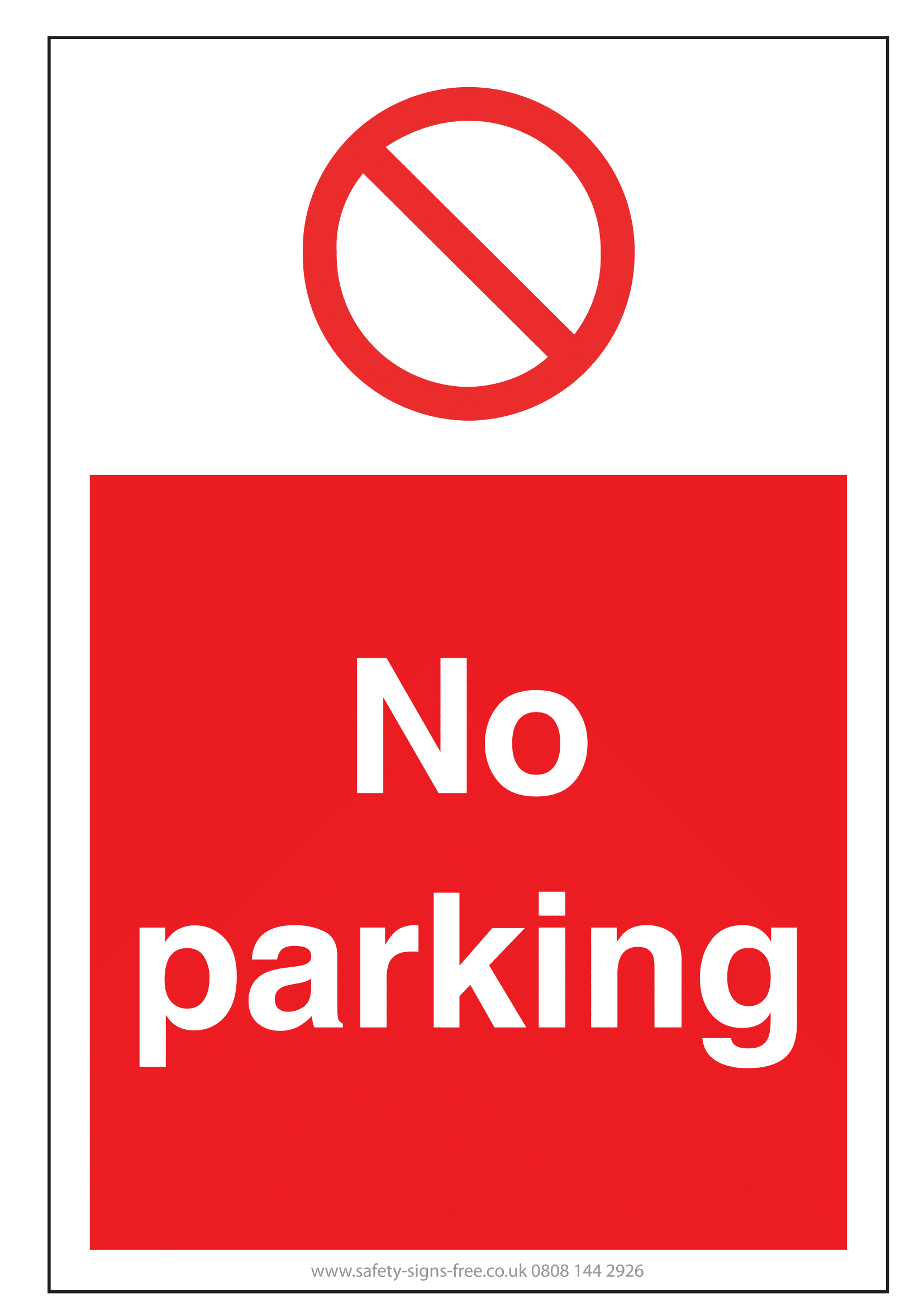 No Parking Signs Poster Template
