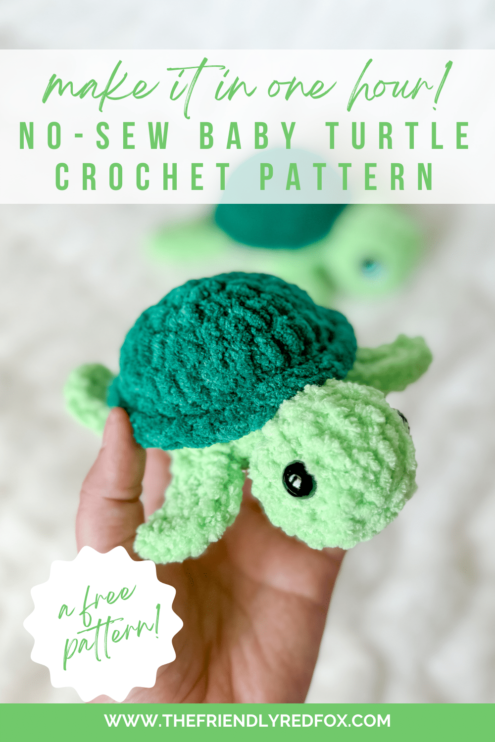 Free Printable Crochet Turtle Pattern
