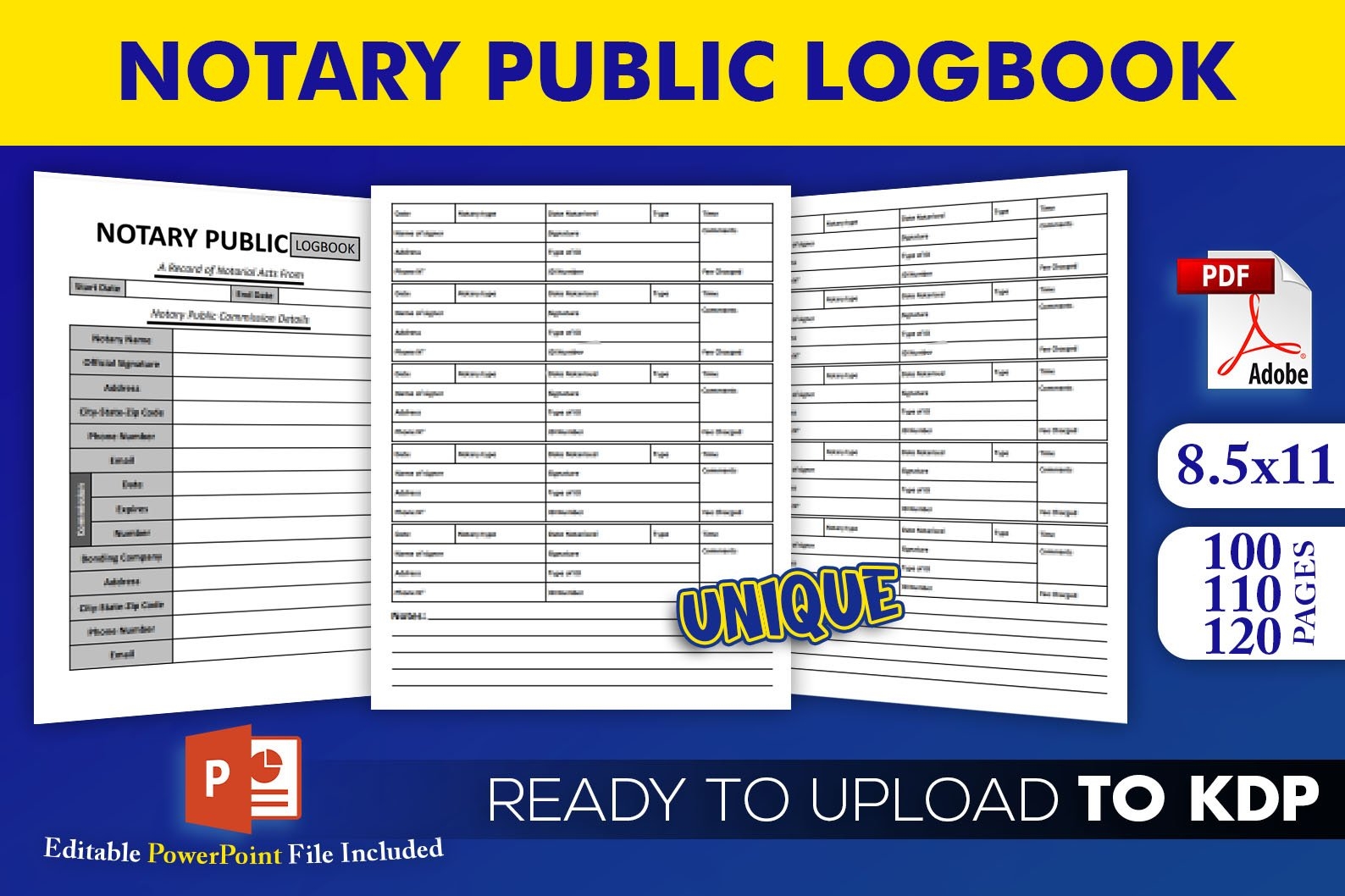 Free Printable Notary Log