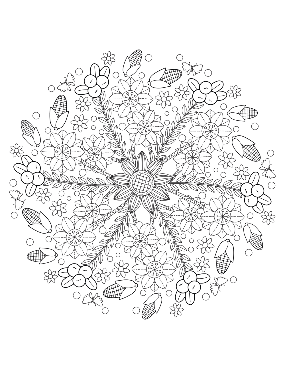 Free Printable November Coloring Pages