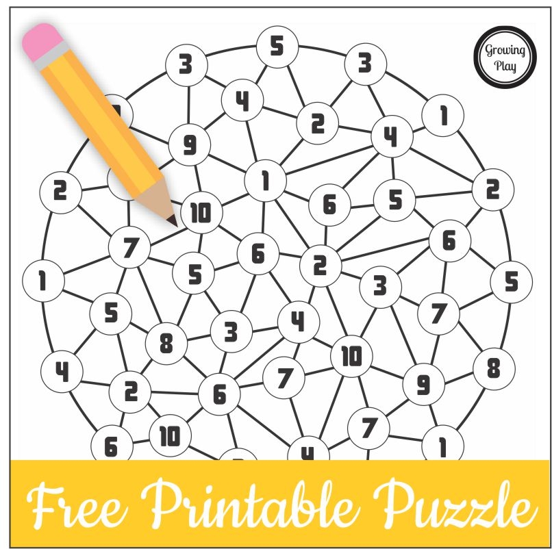 Number Puzzle Free Printable Growing Play Worksheets Library