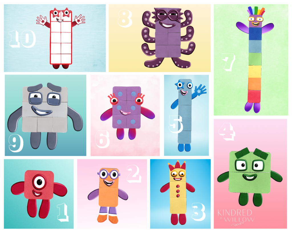 Numberblocks Craft With Printable FREE Download Kindred Willow