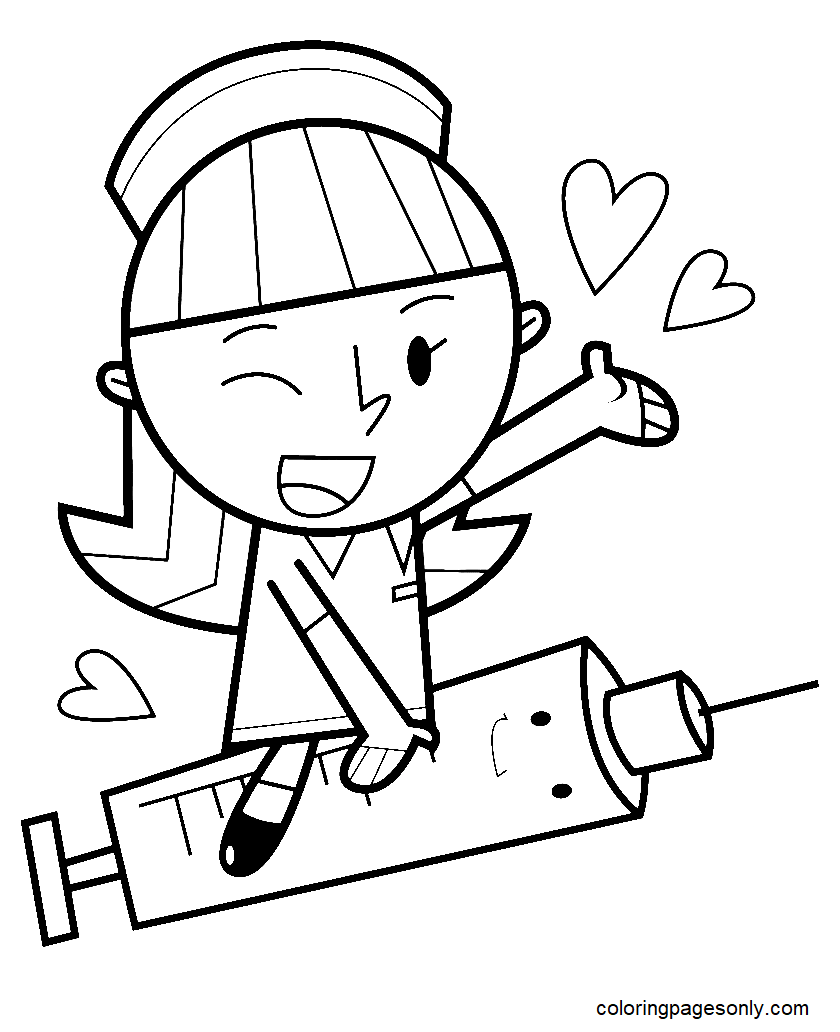 Nurse Coloring Pages Printable For Free Download
