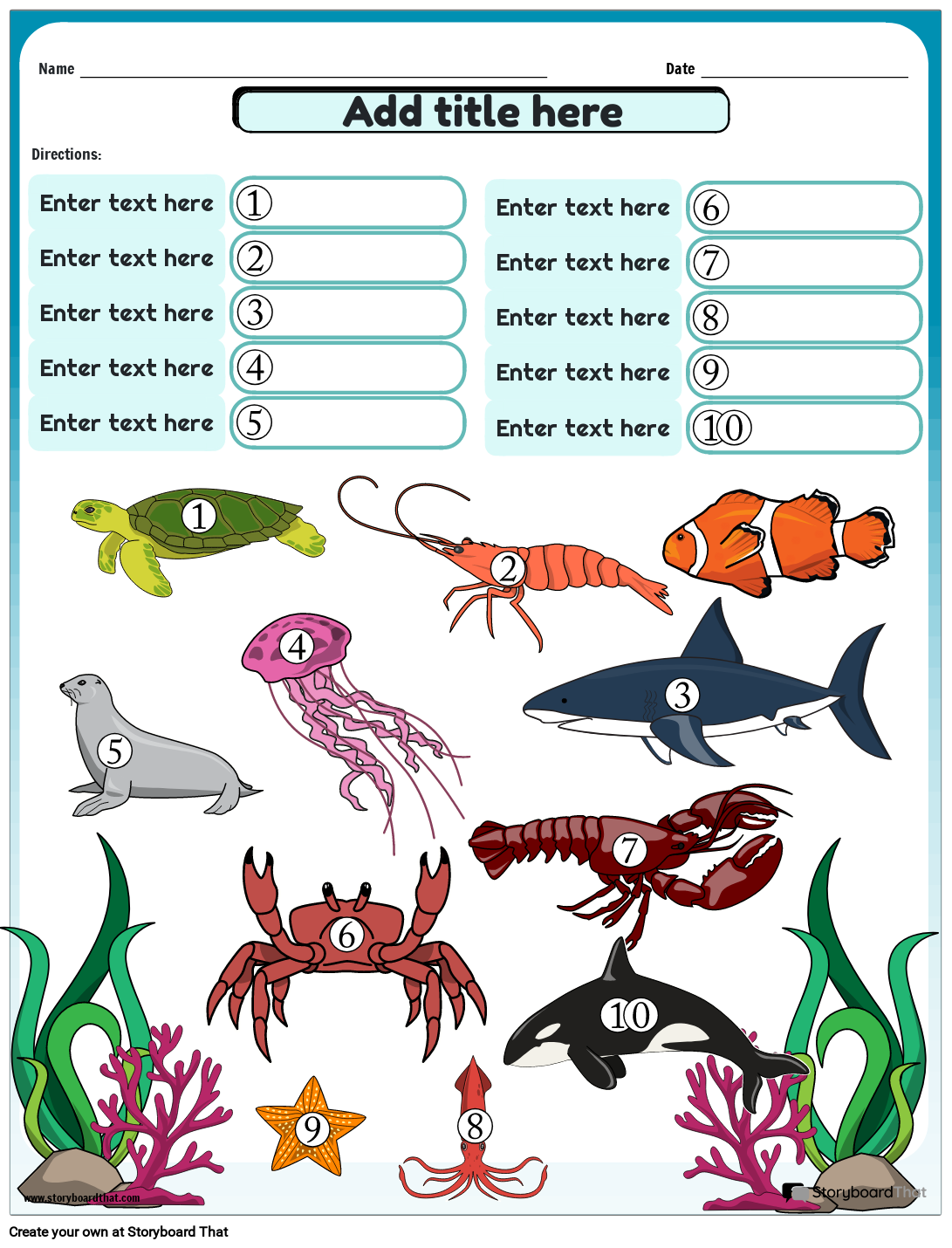 Ocean Printables Free