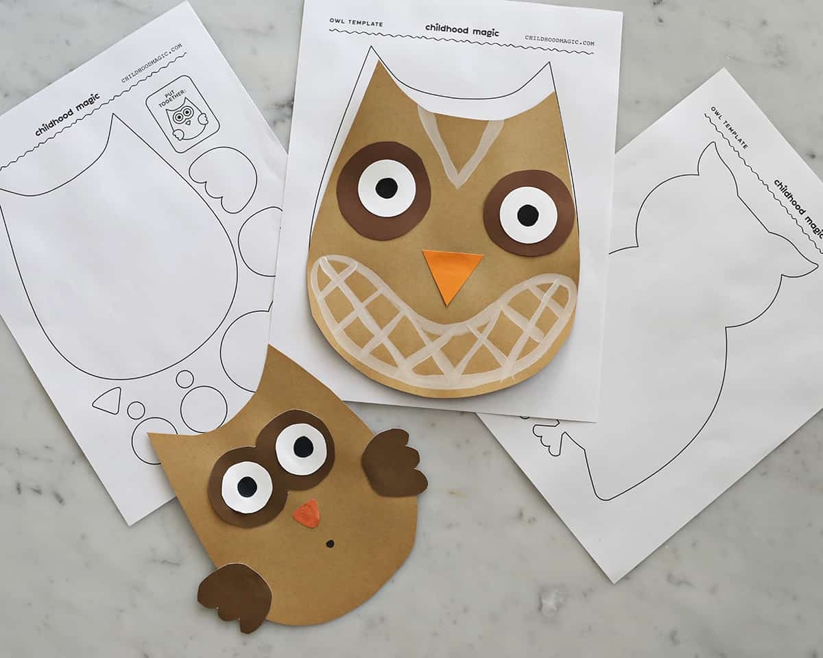 Owl Template Printable Free