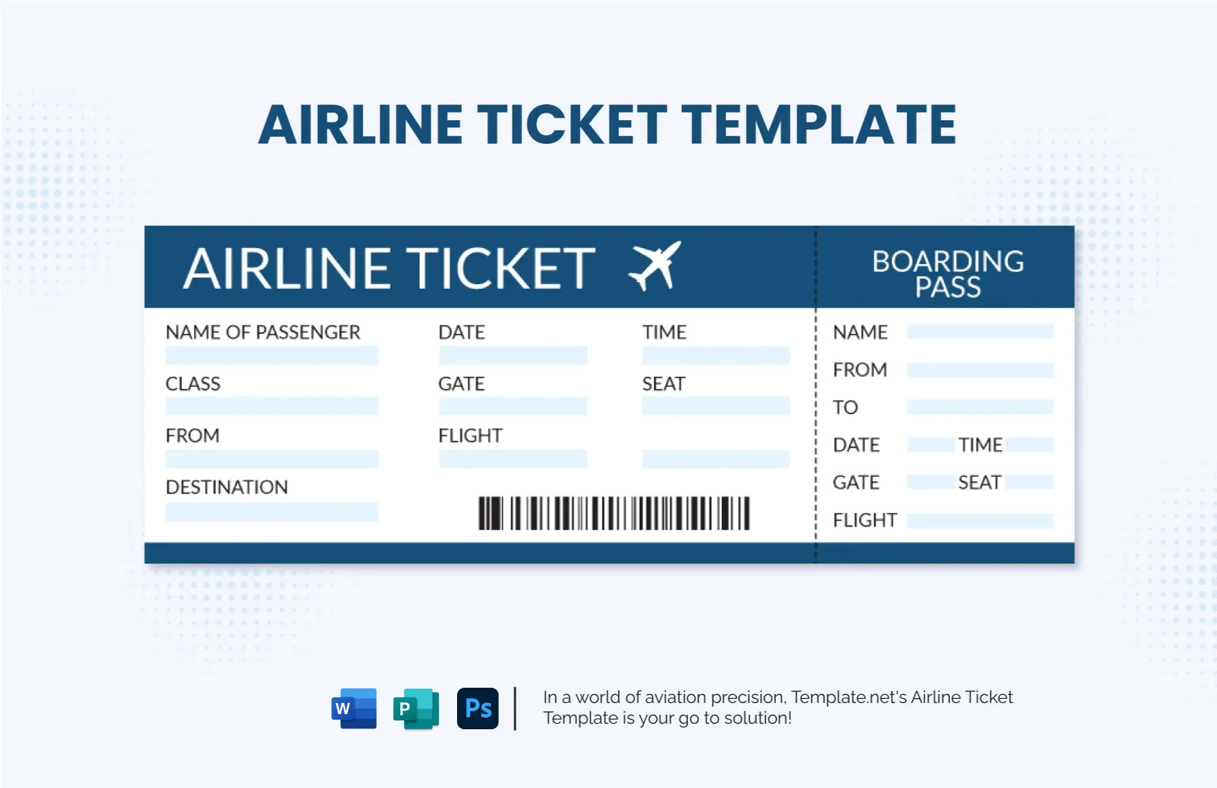 Page 2 FREE Airline Ticket Templates U0026 Examples Edit Online U0026 Download