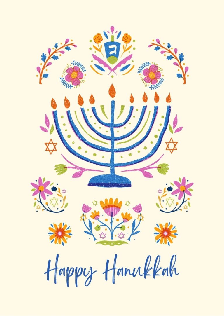 Page 2 Free Printable Customizable Hanukkah Card Templates Canva