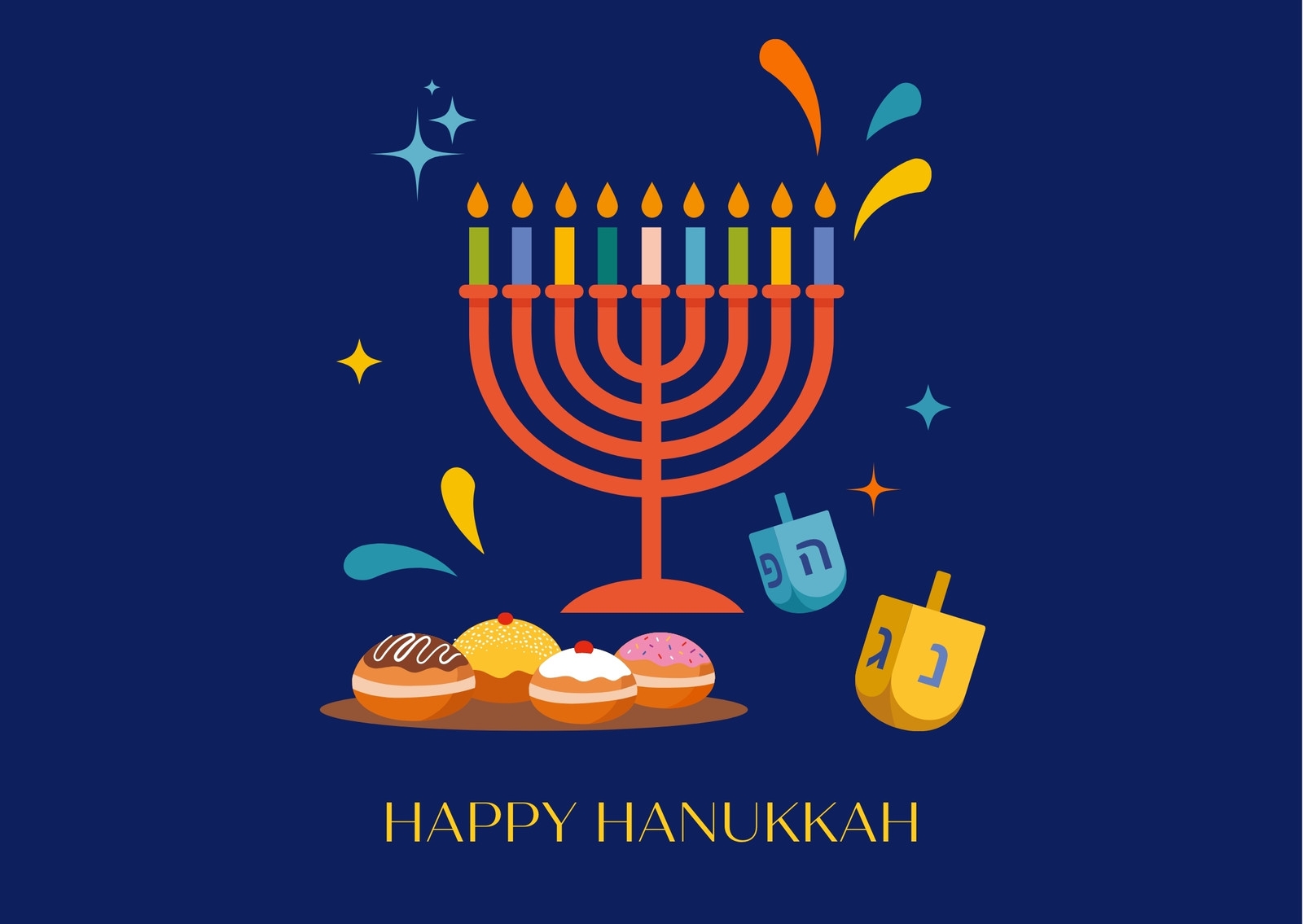 Page 3 Free Printable Customizable Hanukkah Card Templates Canva