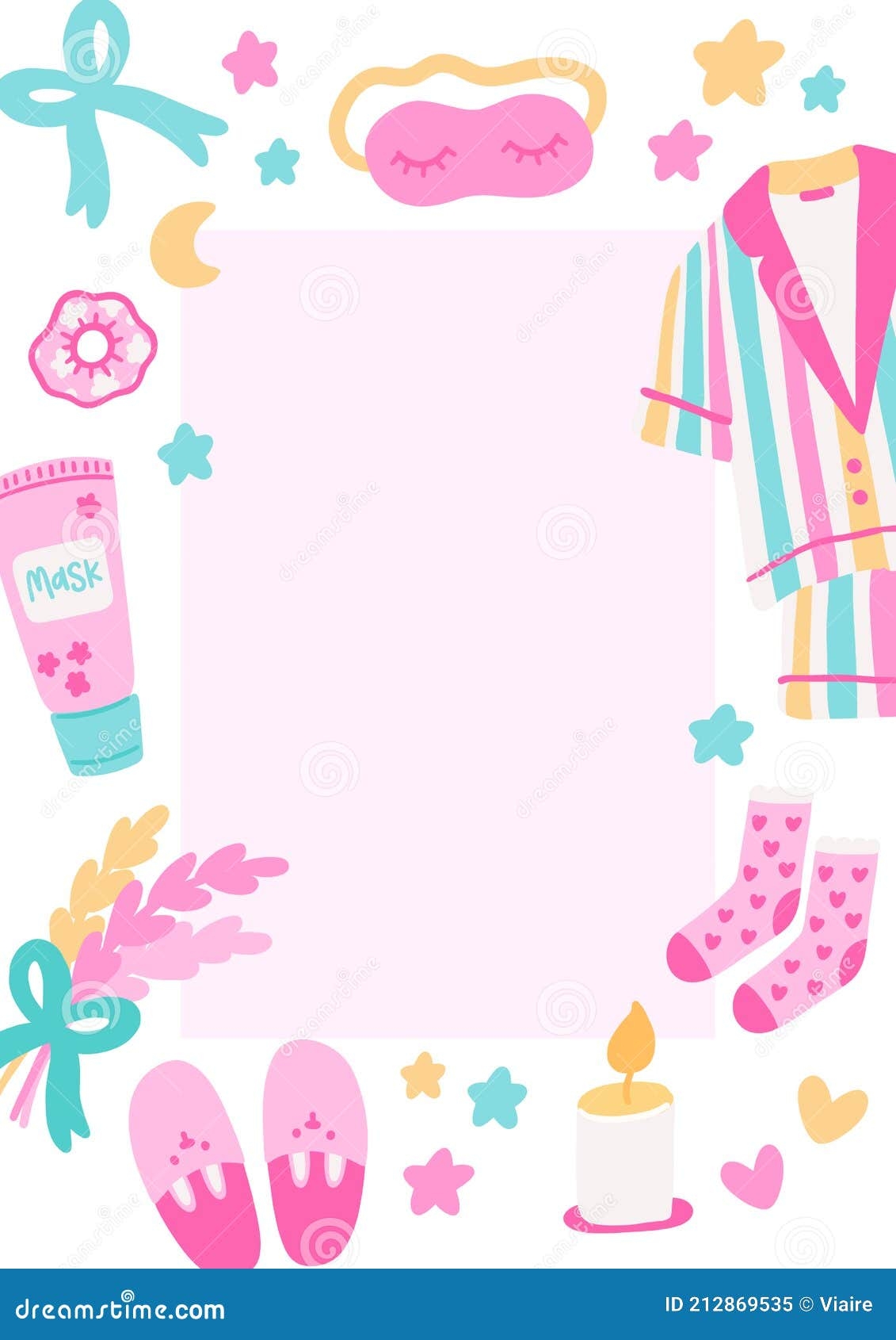 Pajama Party Invitation Template Stock Vector Illustration Of 