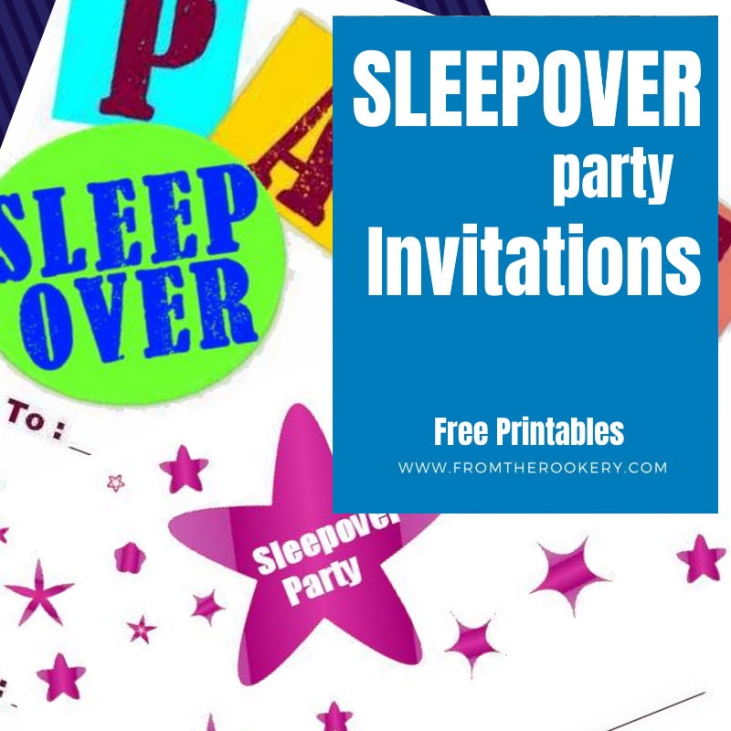 Pajama Party Invites Free Printables