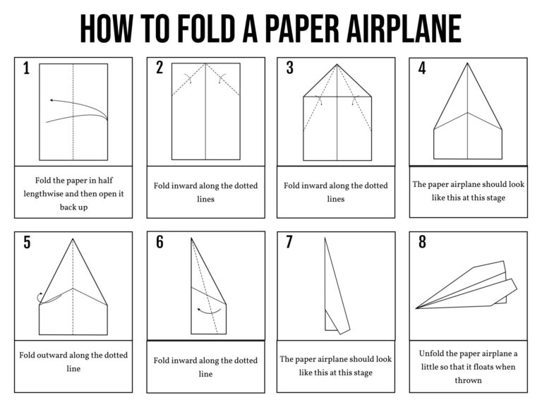 Paper Airplane Templates 14 Free PDF Printables Printablee Worksheets Library