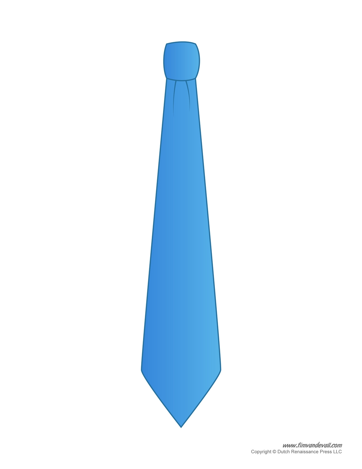 Paper Tie Templates For Kids