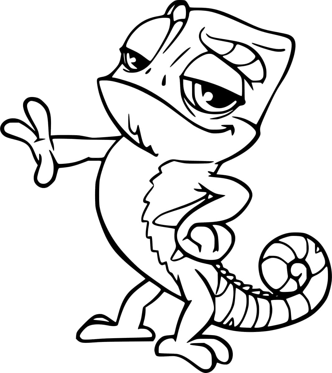 Pascal The Chameleon From Tangled Coloring Page Download Print Or Color Online For Free