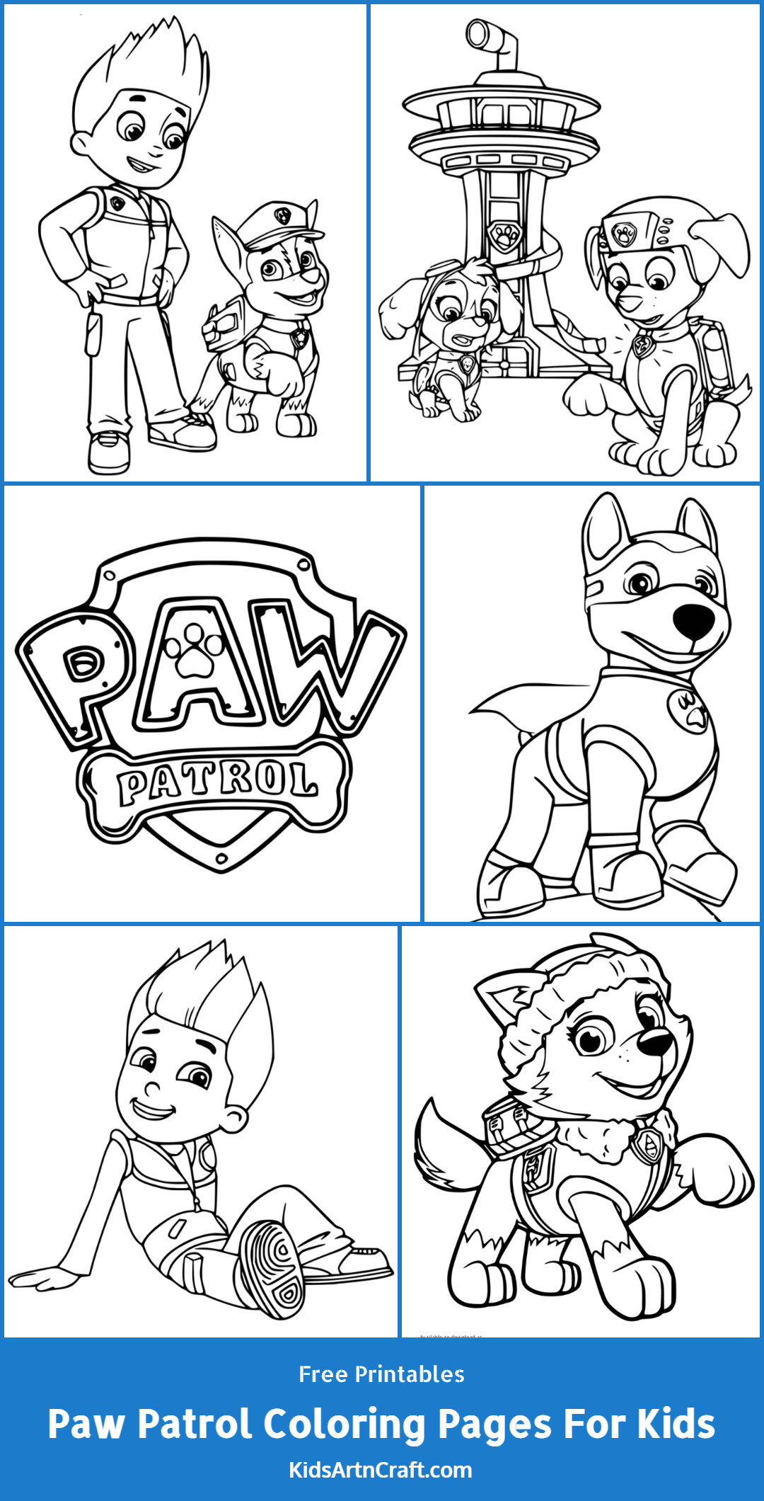PAW Patrol Coloring Pages For Kids Free Printables Kids Art U0026 Craft