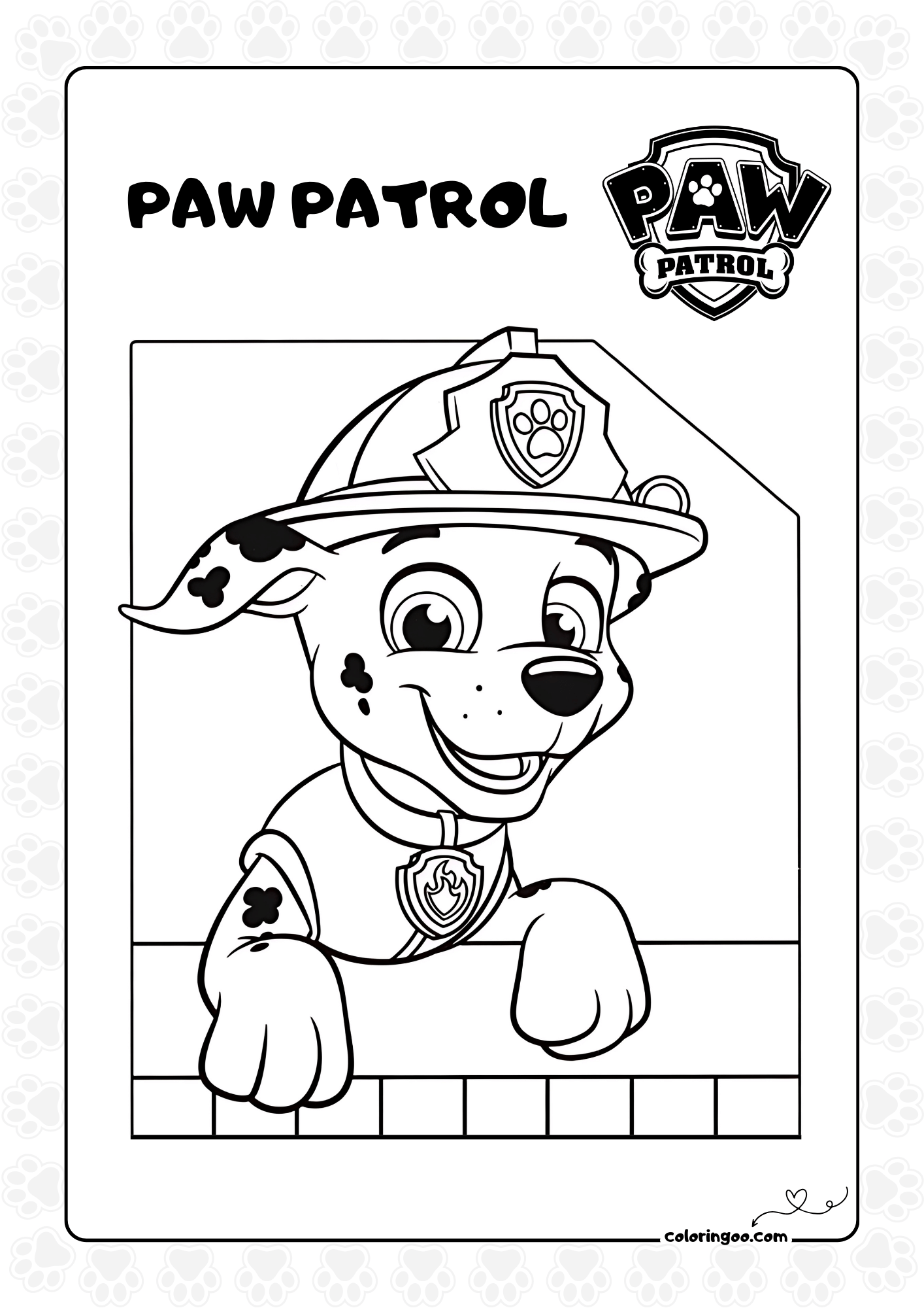 Free Printable Paw Patrol Coloring Sheets