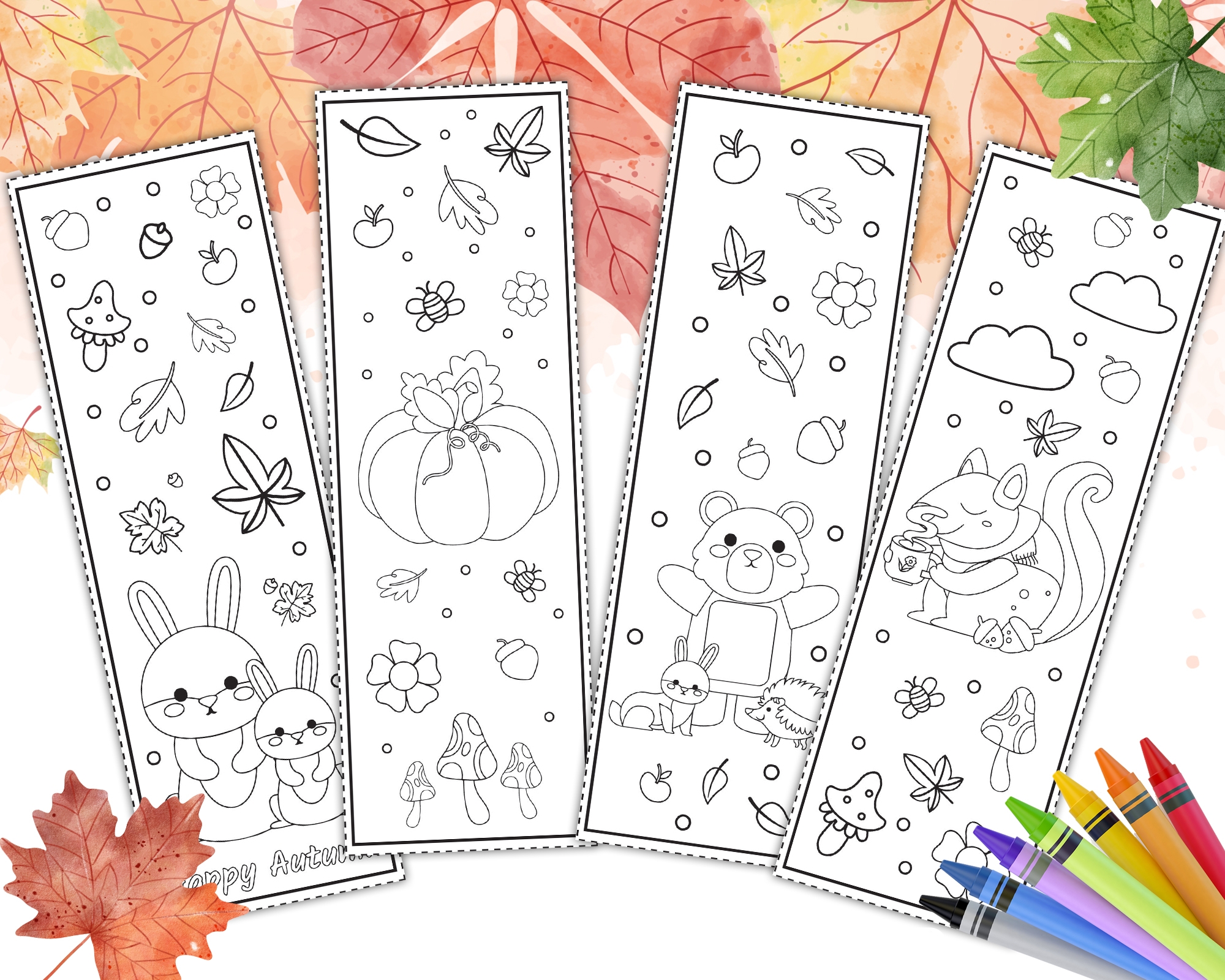 Cute Free Printable Bookmarks To Color