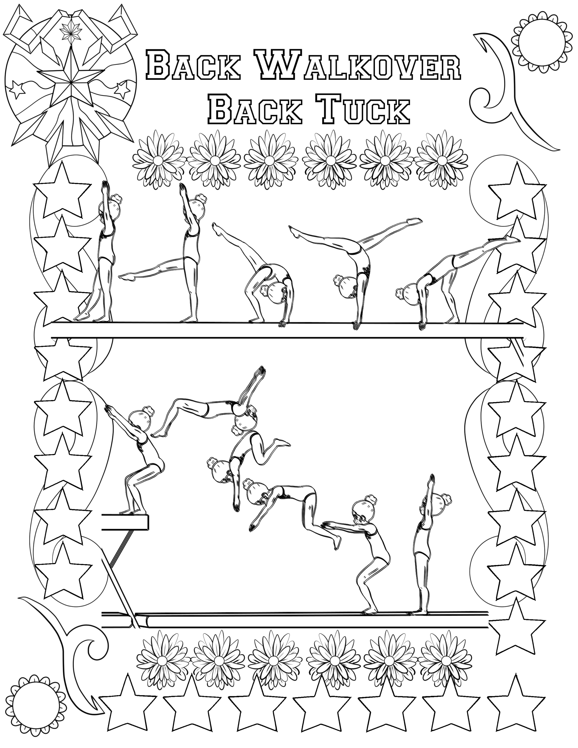Perfect Balance Gymnastics Coloring Book