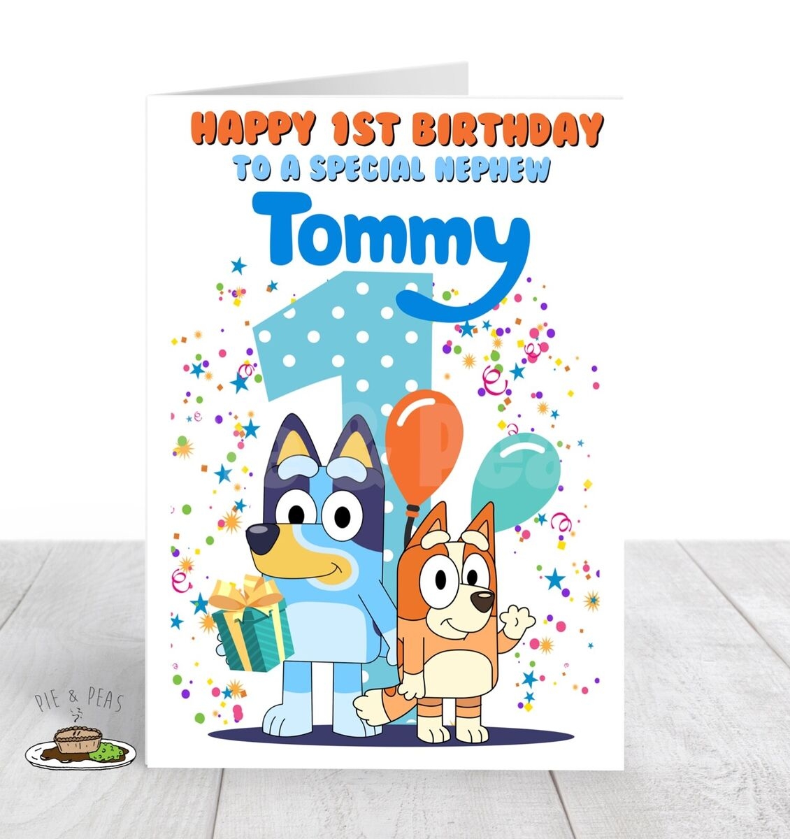 Personalised BLUEY Birthday Card ANY Name U0026 Relation Ages 1 9 
