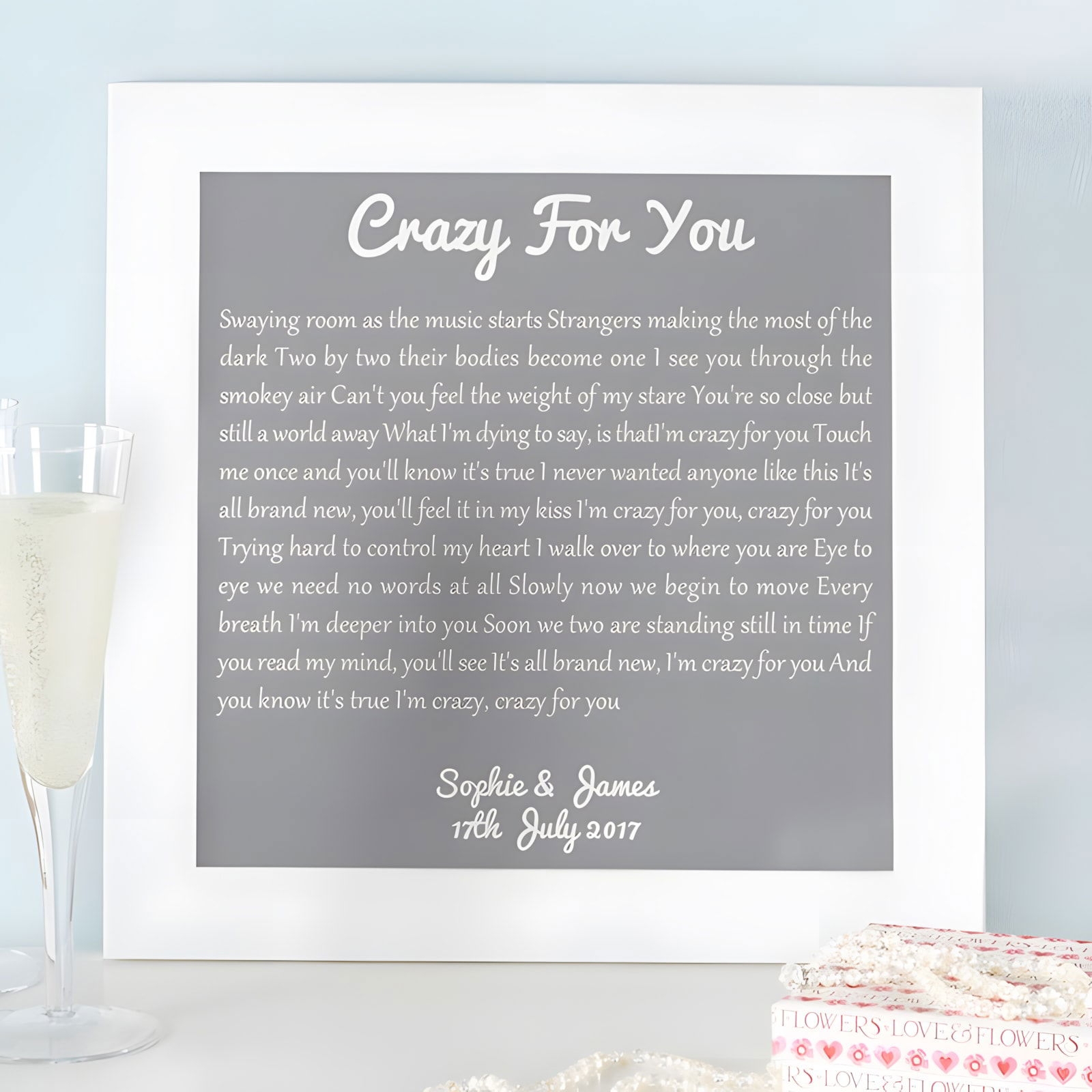 Personalised Song Lyrics Wall Art Chatterbox Walls