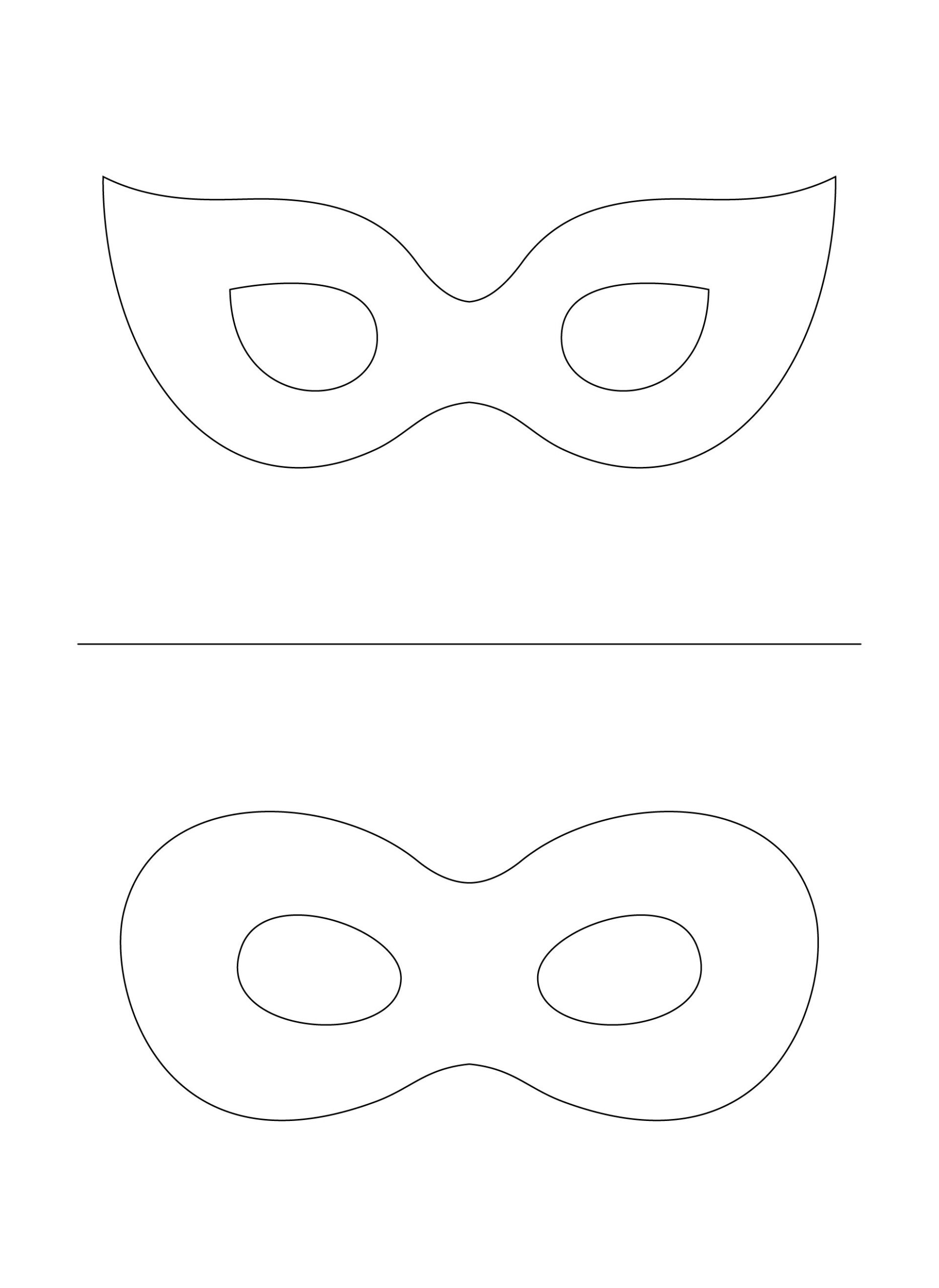 Plain Masks Templates 10 Free PDF Printables Printablee