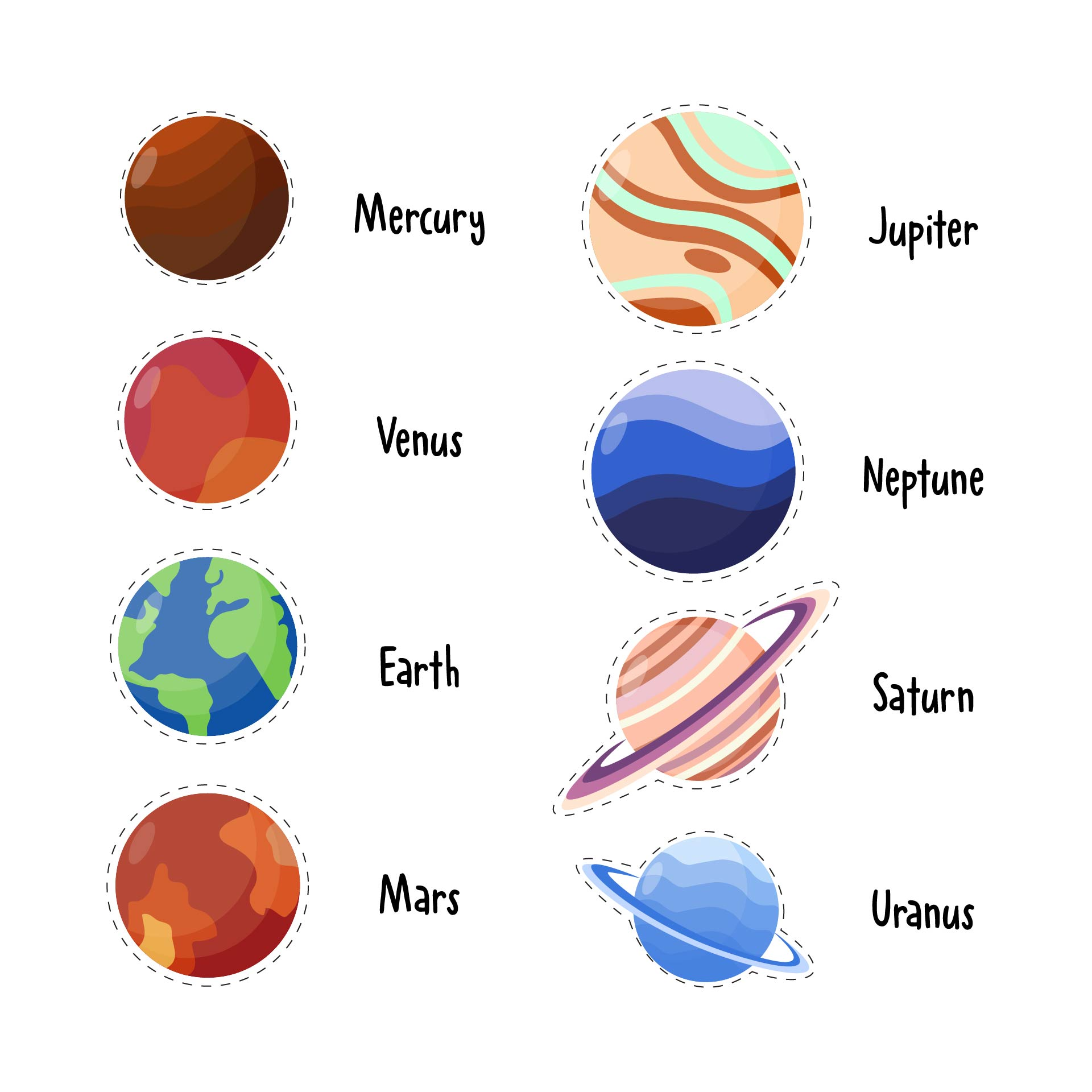Planet Cut Outs 10 Free PDF Printables Printablee