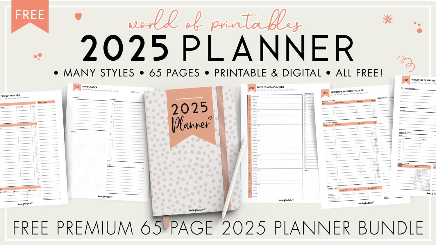 Planners Templates U0026 Printables World Of Printables