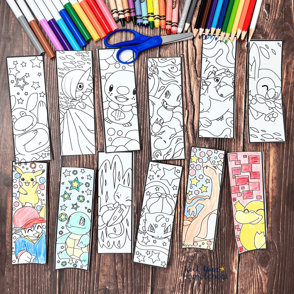Free Printable Easy Bookmarks To Color