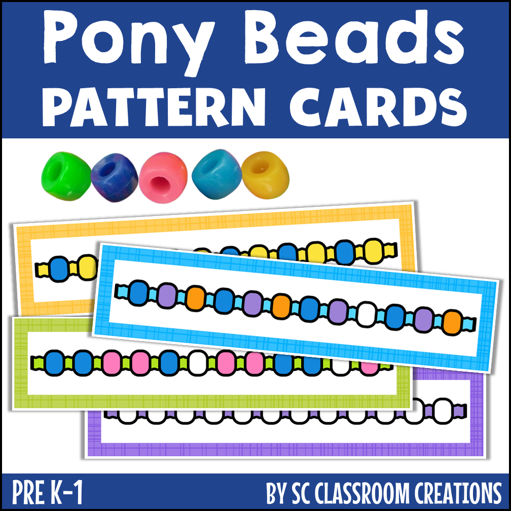 Pony Bead Pattern Cards Task Cards Made By Teachers