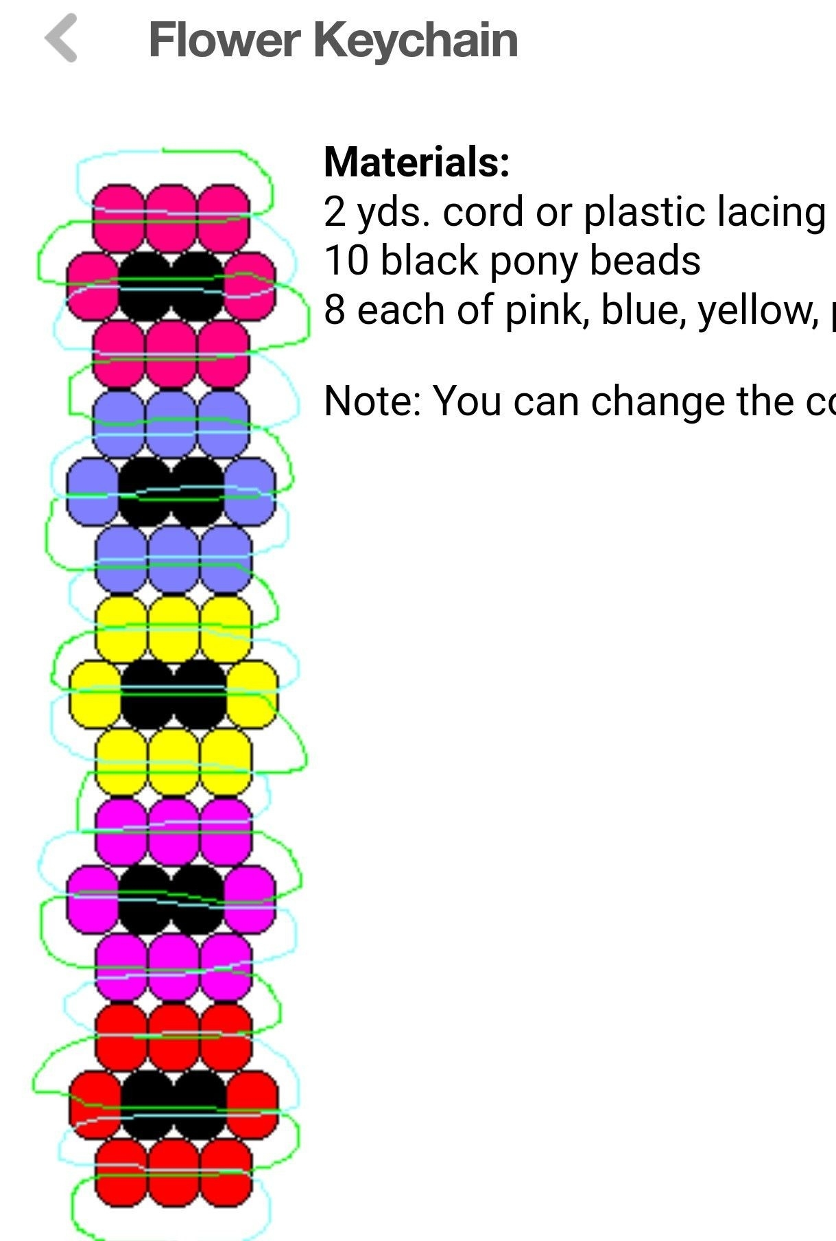Pony Bead Pattern Easter Sereleaf