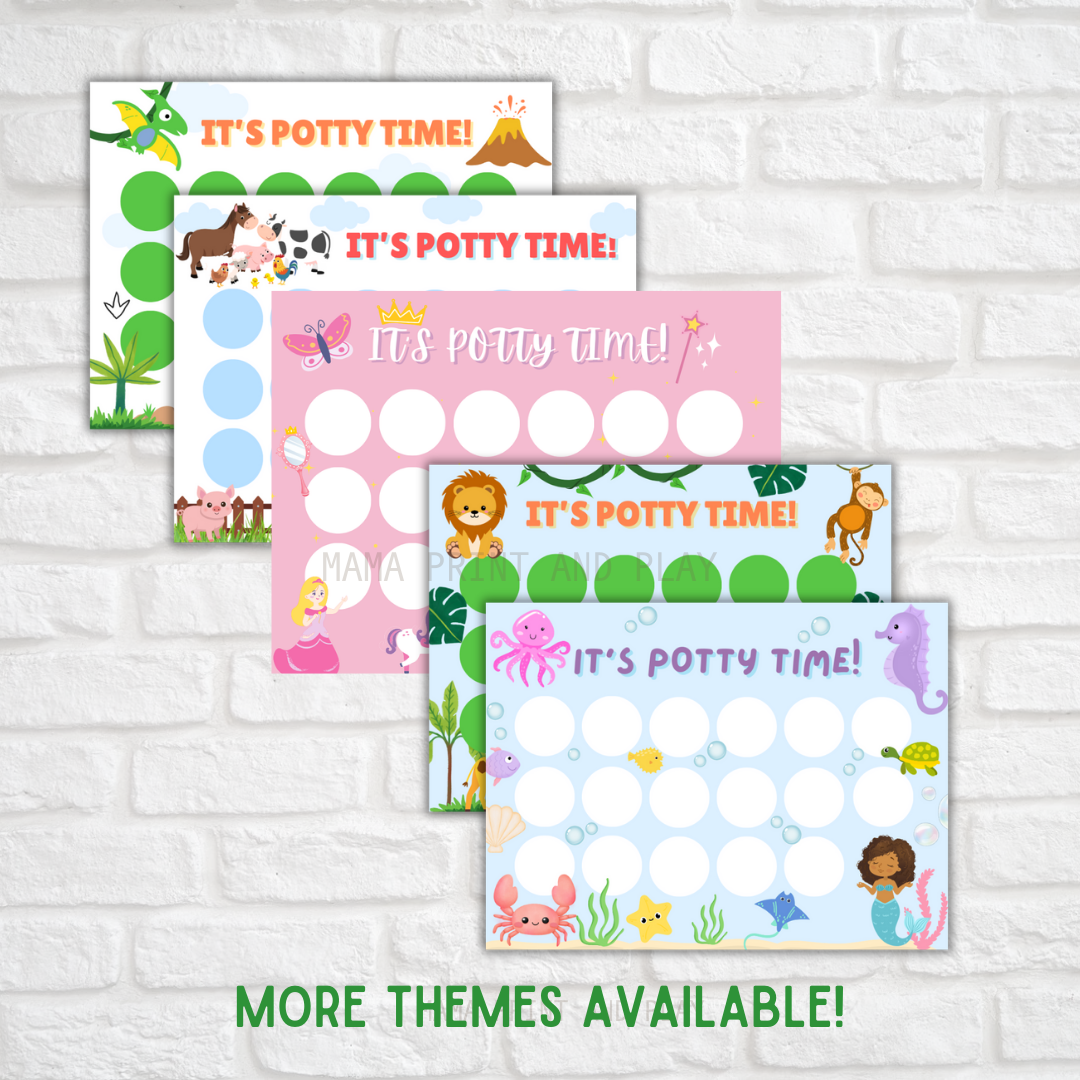 Free Printable Dinosaur Potty Training Chart