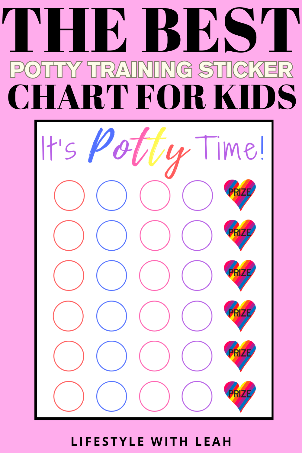 Potty Training Sticker Chart Free Printable Lifestyle With Leah Worksheets Library