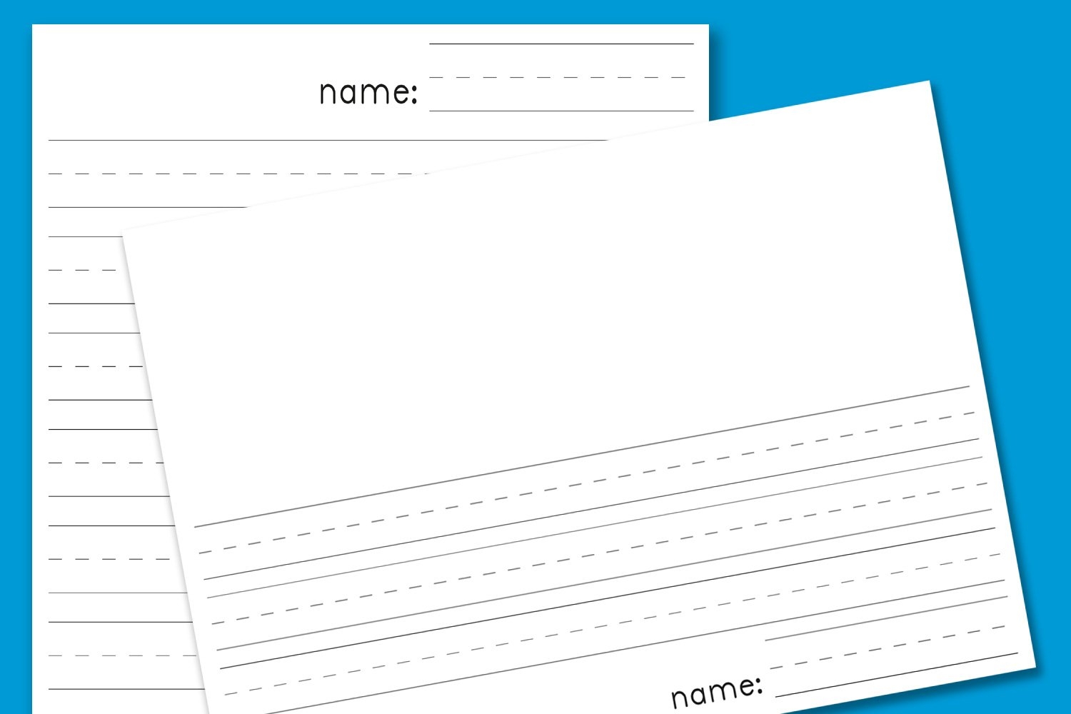 Preschool Writing Paper Printable Free