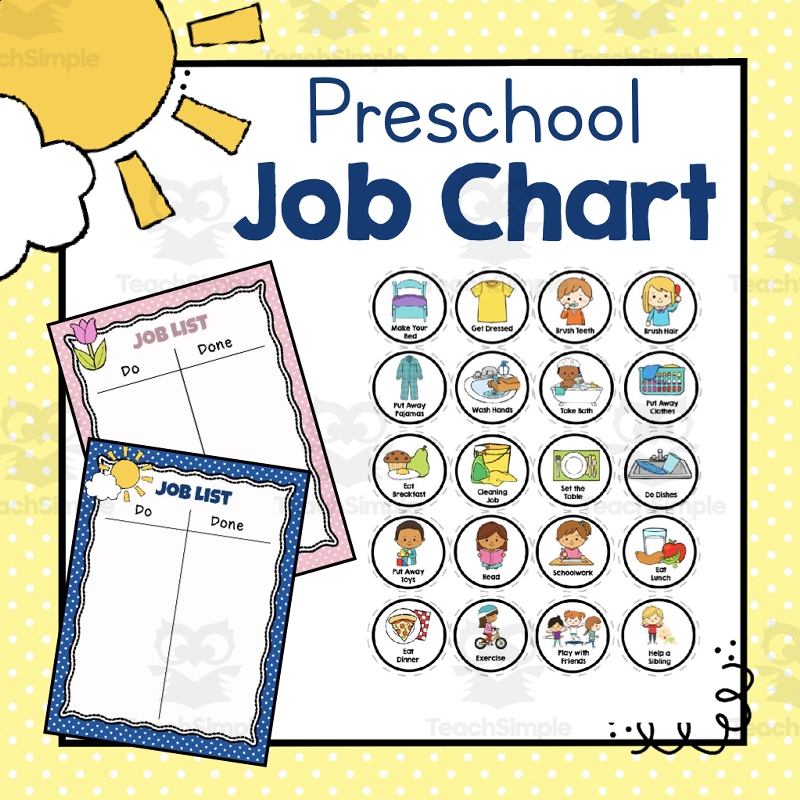 Preschool Job Chart