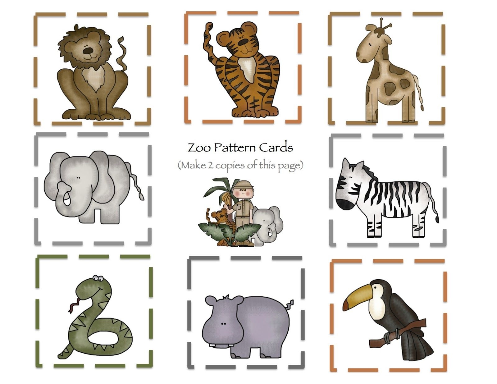 Preschool Printables Zoo Worksheets Library