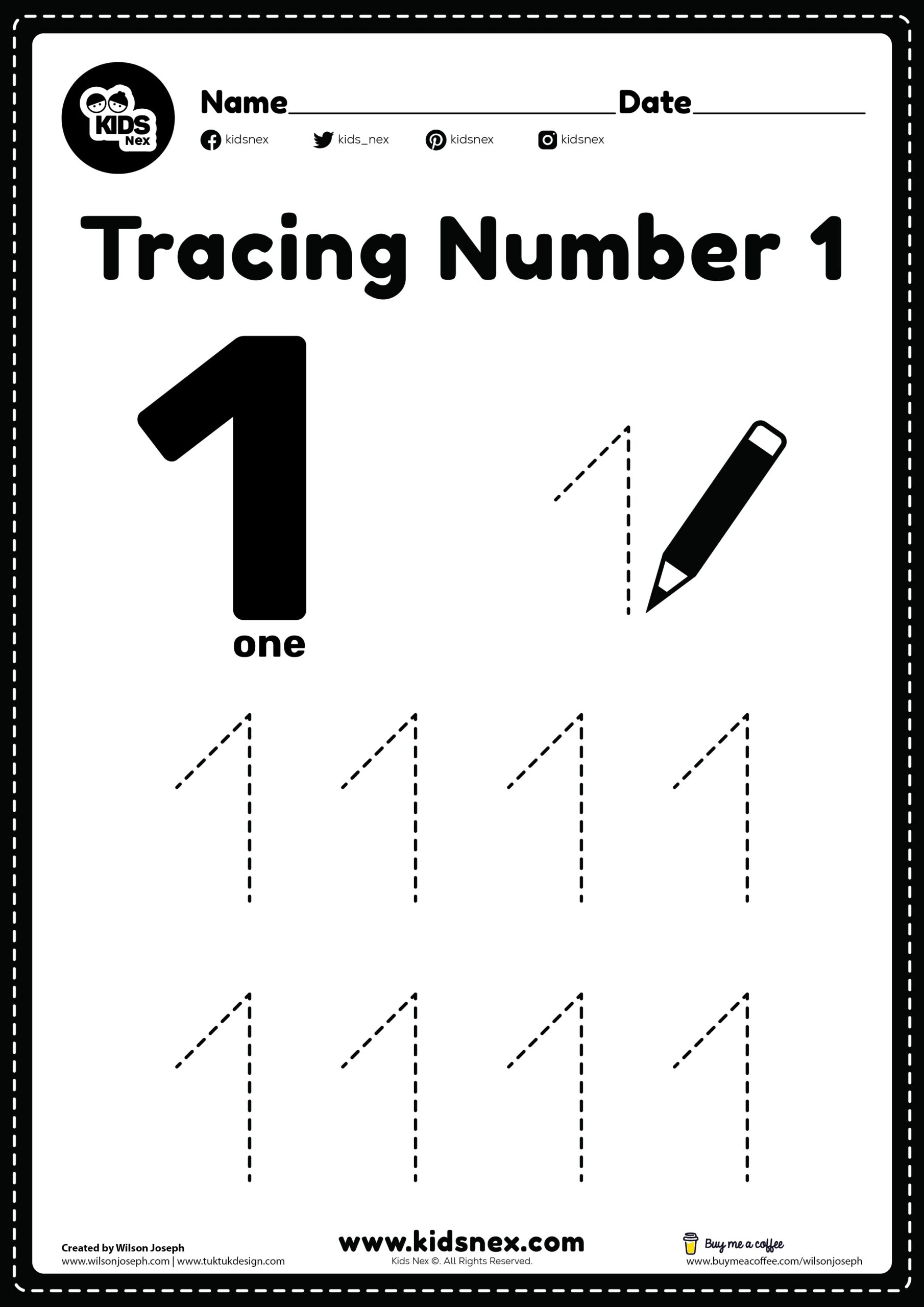 Free Printable Tracing Preschool Worksheets