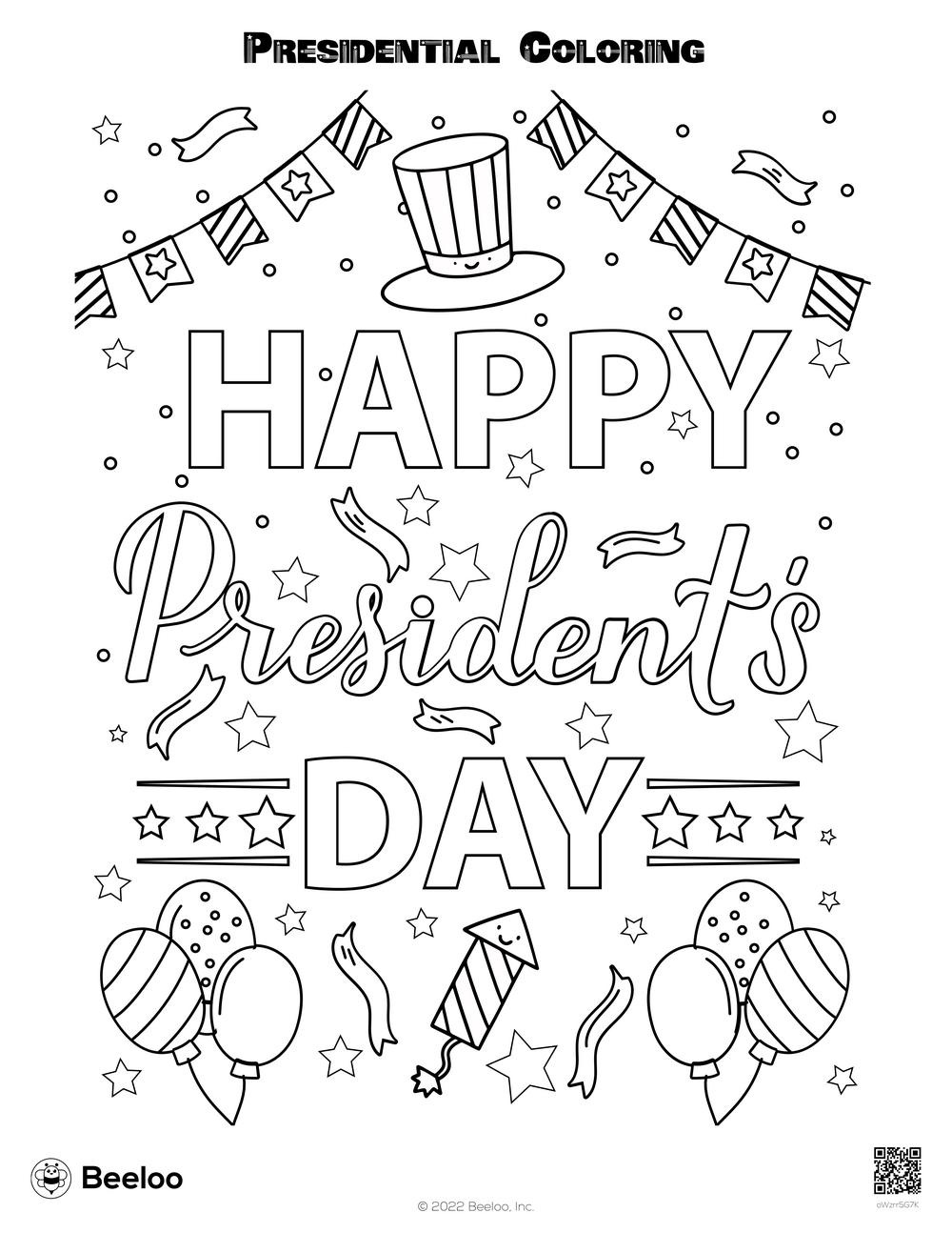 Presidential Coloring Beeloo Printable Crafts And Activities For Kids
