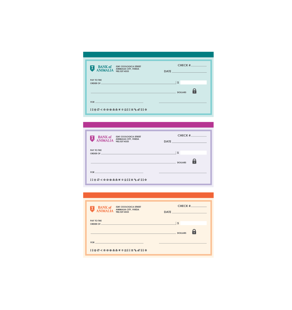 Pretend Checkbook Play With CMYK Free Printables