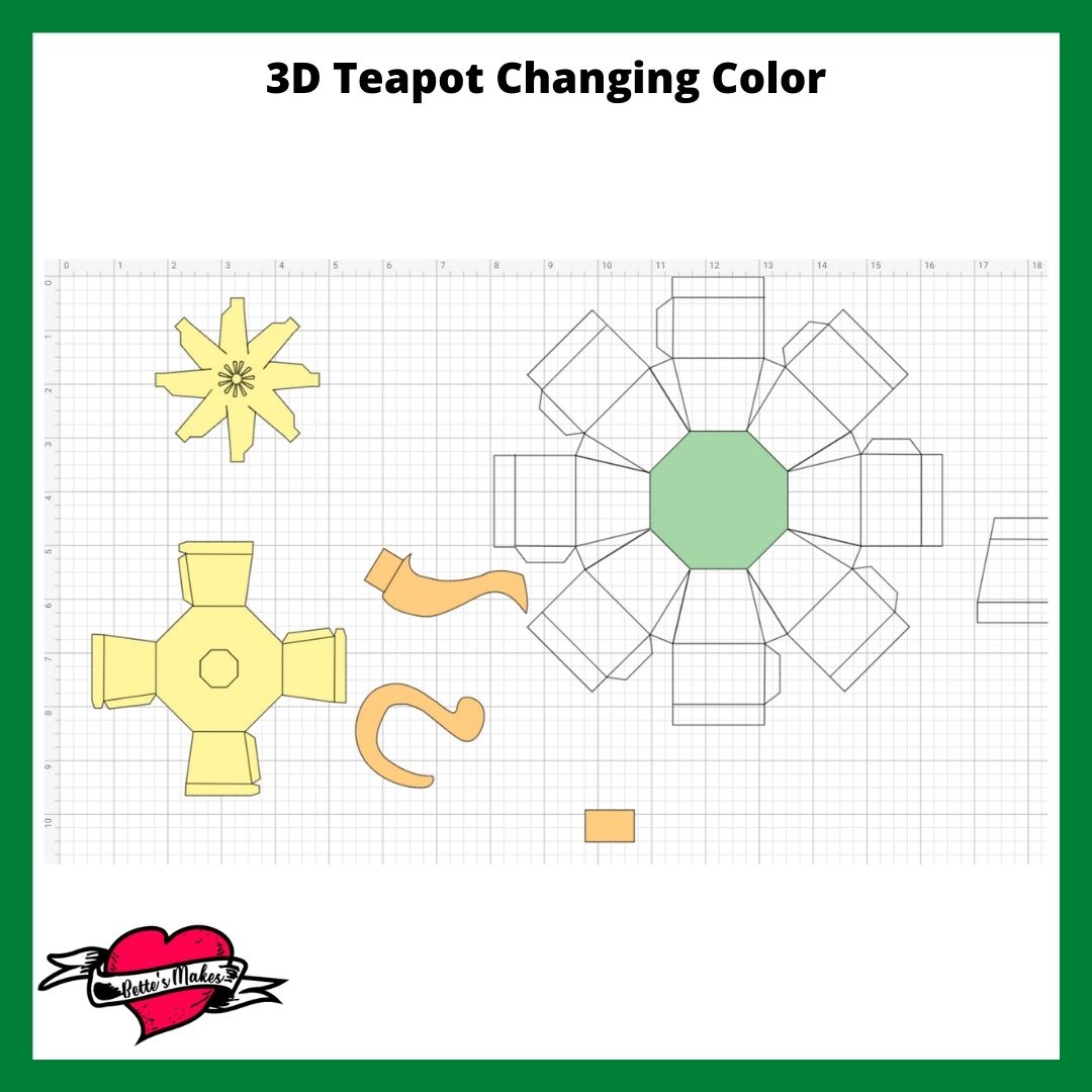 Pretty Paper Teapot Template And Tutorial Bettes Makes