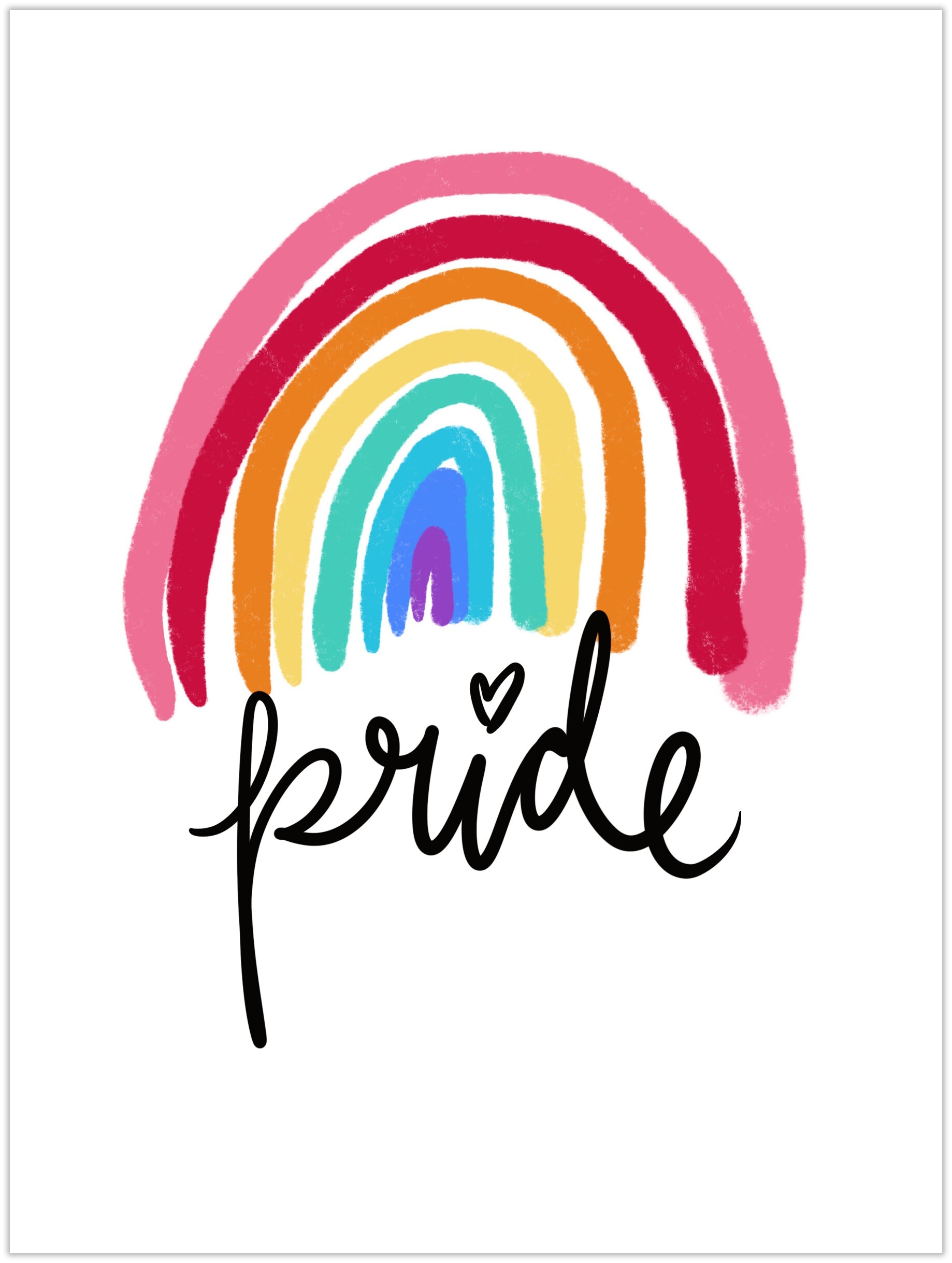 Pride Rainbow Free Printable For Pride Month Andrea Bethke