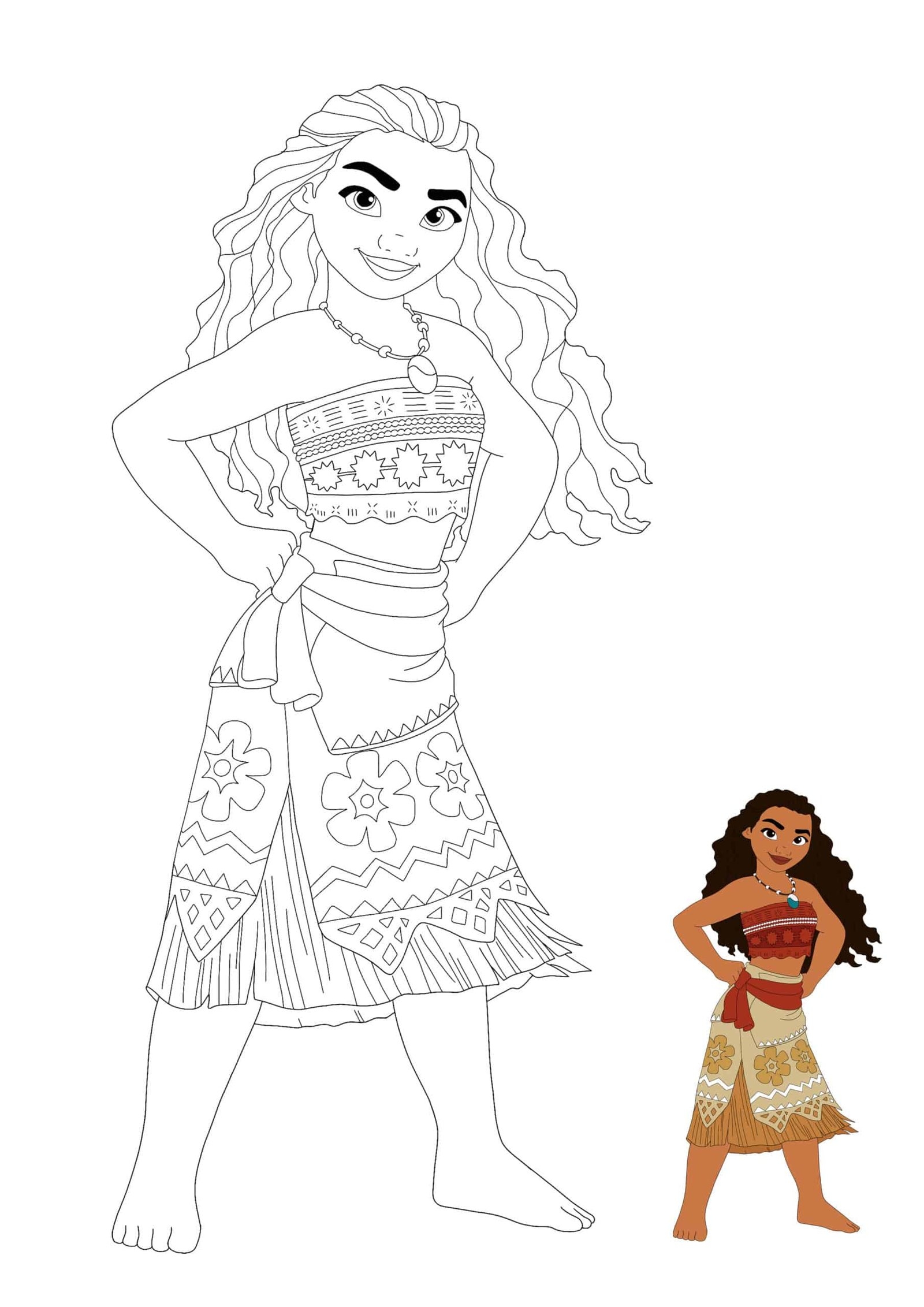 Moana Coloring Pages Free Printable