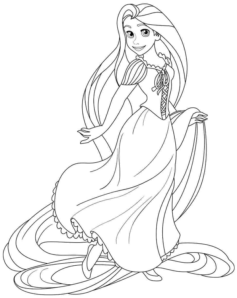 Princess Rapunzel Free Printable Coloring Page Download Print Or Color Online For Free