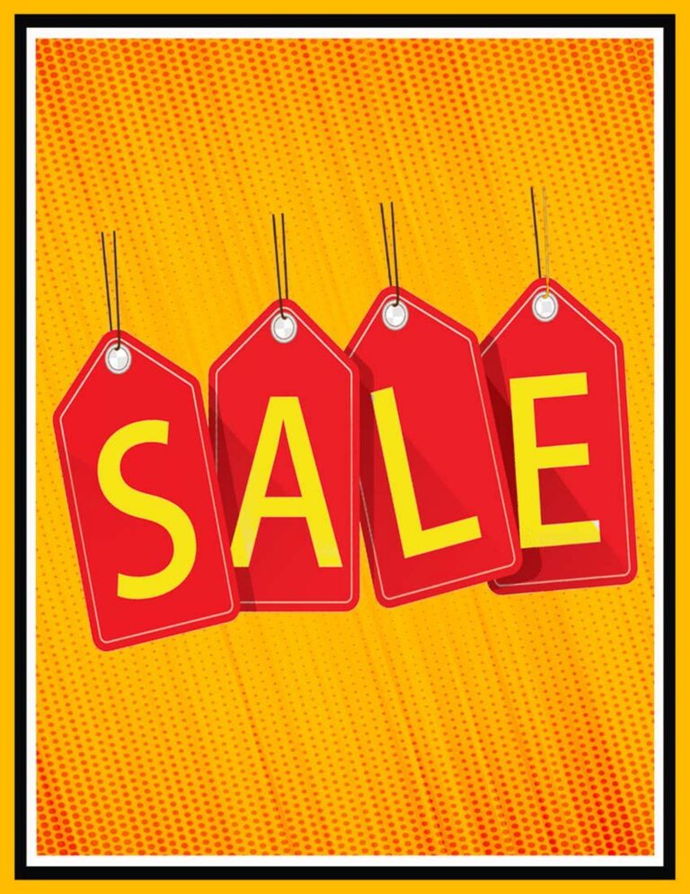 Print Ready Retail Sale Sign FREE Download Worksheets Library