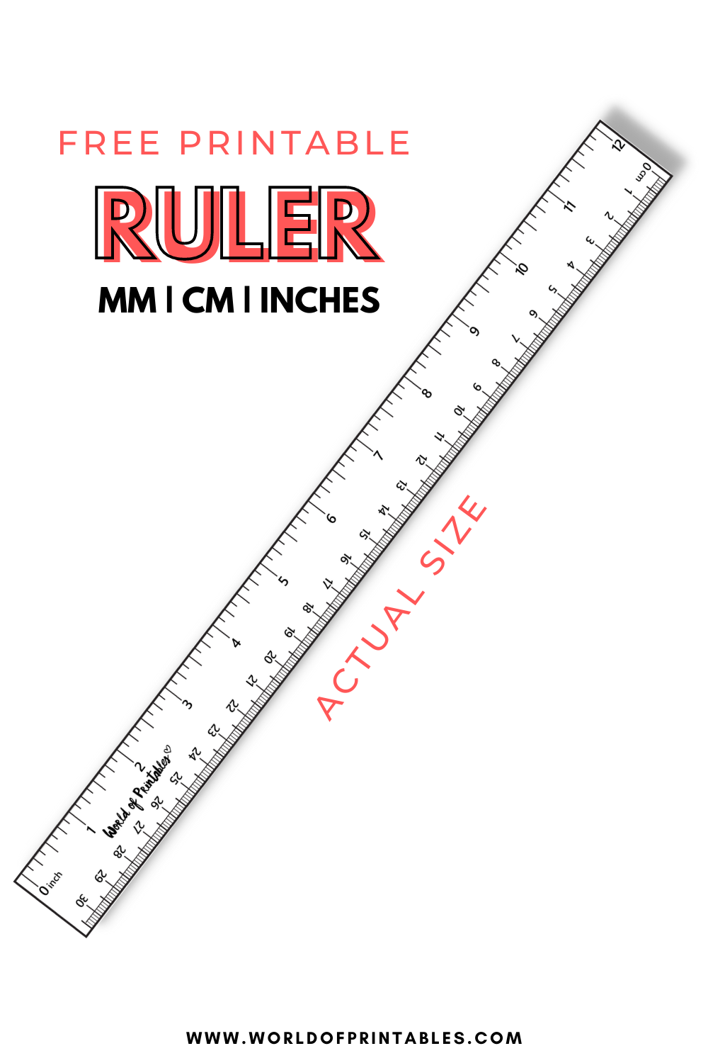 Free Printable Ruler