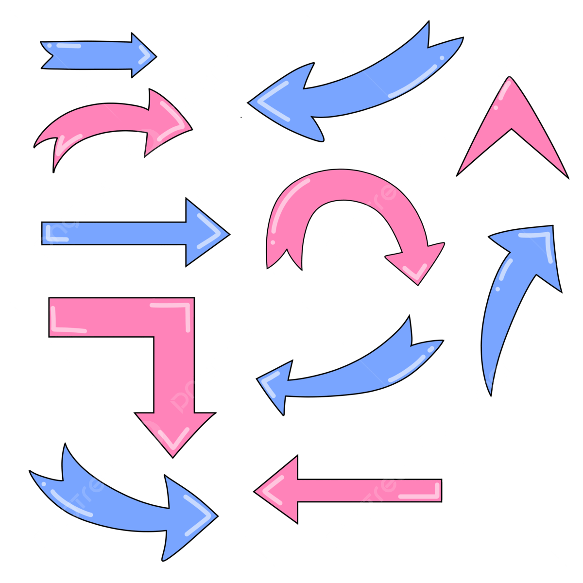 Printable Arrows PNG Vector PSD And Clipart With Transparent 