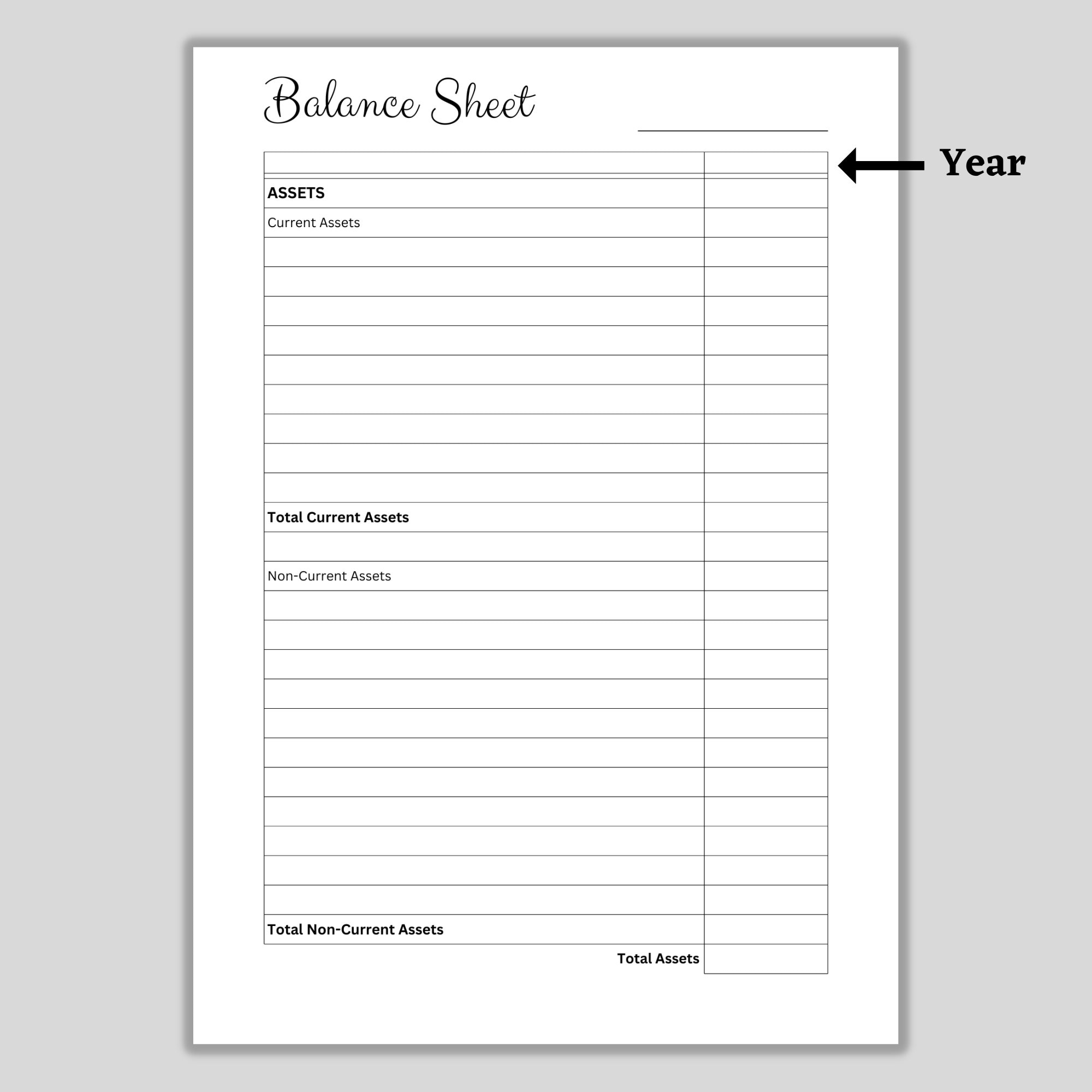 Printable Free Financial Statement Template