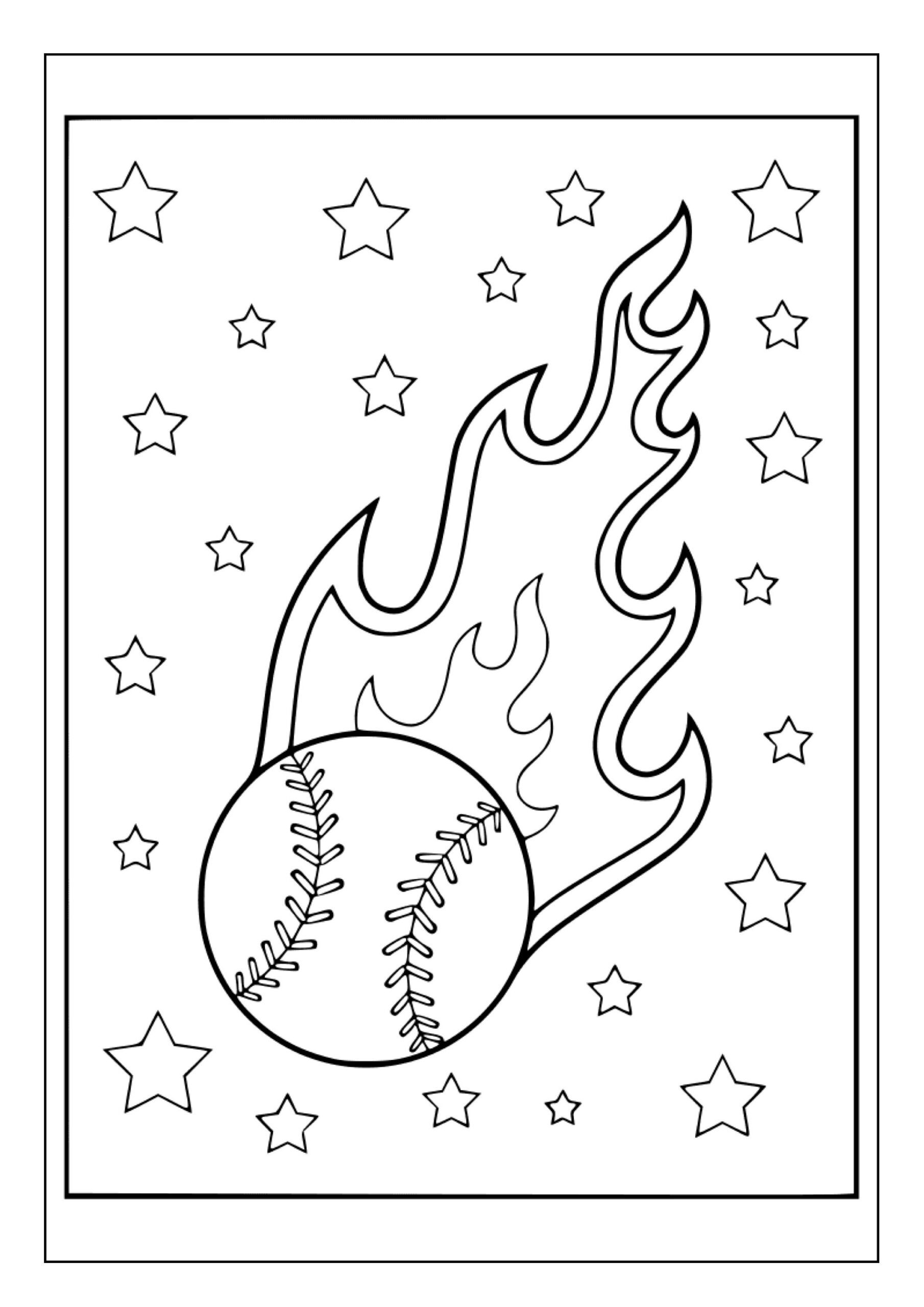 Printable Baseball Coloring Pages For Kids And Adults 100 Pages Instant Digital Download PDF Printable Baseball Player Coloring Sheets Etsy UK