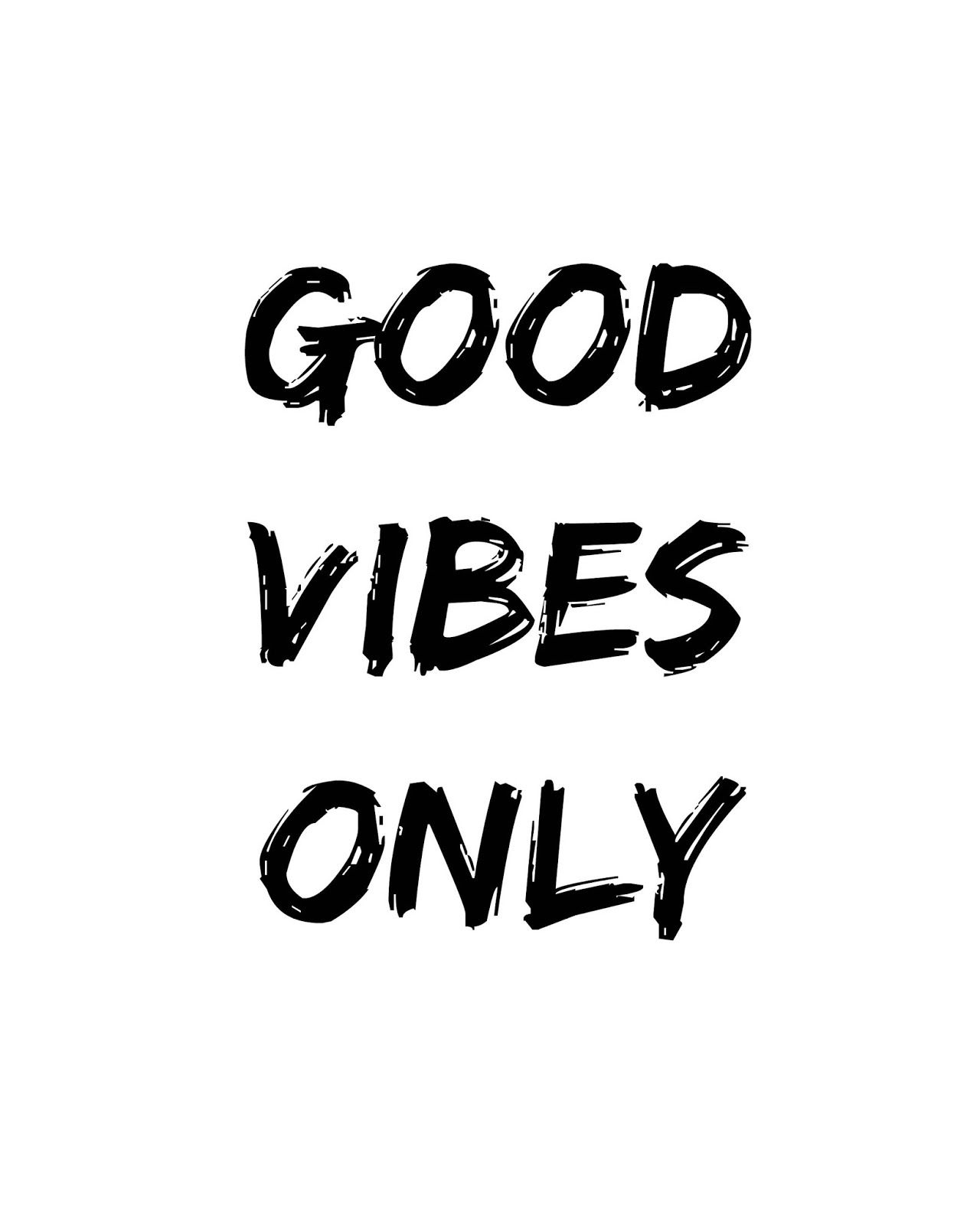 Printable Black And White Art 8x10 Good Vibes Only Worksheets Library