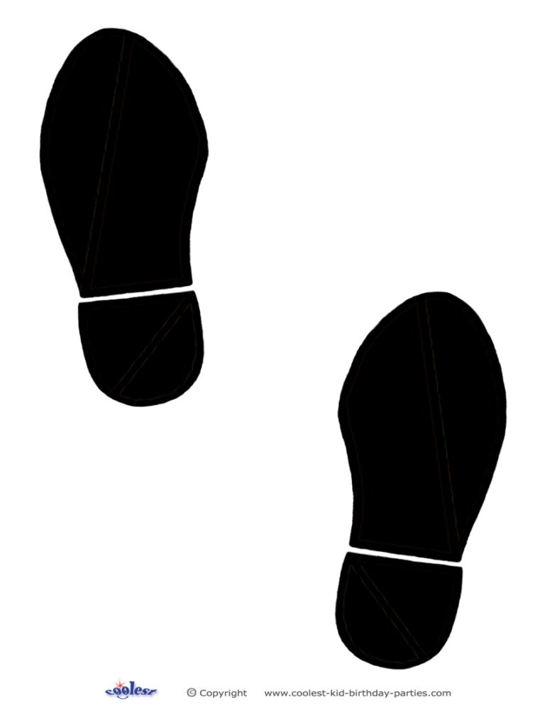 Printable Black Footprints Coolest Free Printables