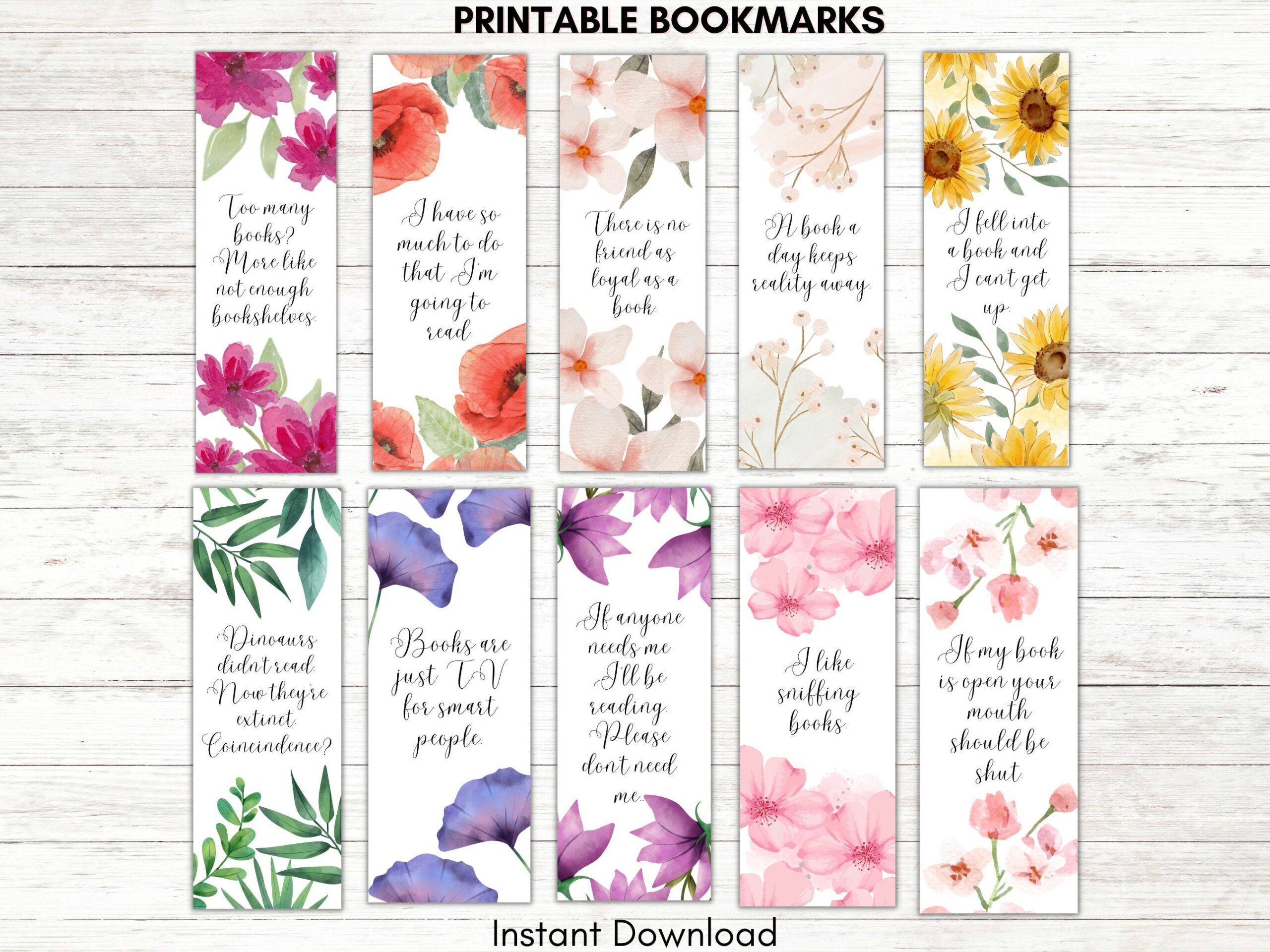 Printable Bookmarks Template Printable Bookmarks Set Bookmarks Digital Bookmark Template Instant Download Mandala Flowers Book Lovers Etsy Israel